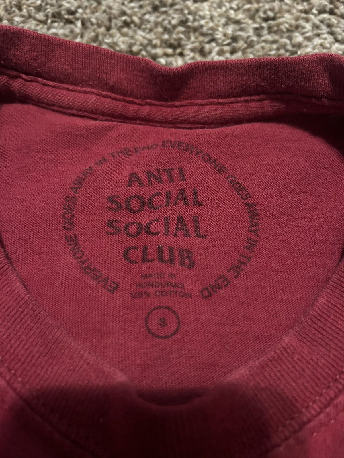 Anti Social Social Club anti social club tee Size US S / EU 44-46 / 1 - 3 Thumbnail