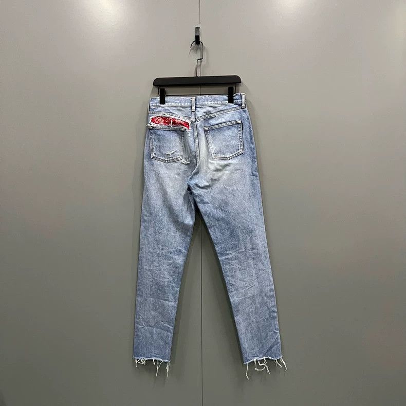 Saint Laurent Paris Saint Laurent ParisCashew Patchwork Jeans 2504-Nextarrow Size US 29 - 2 Thumbnail