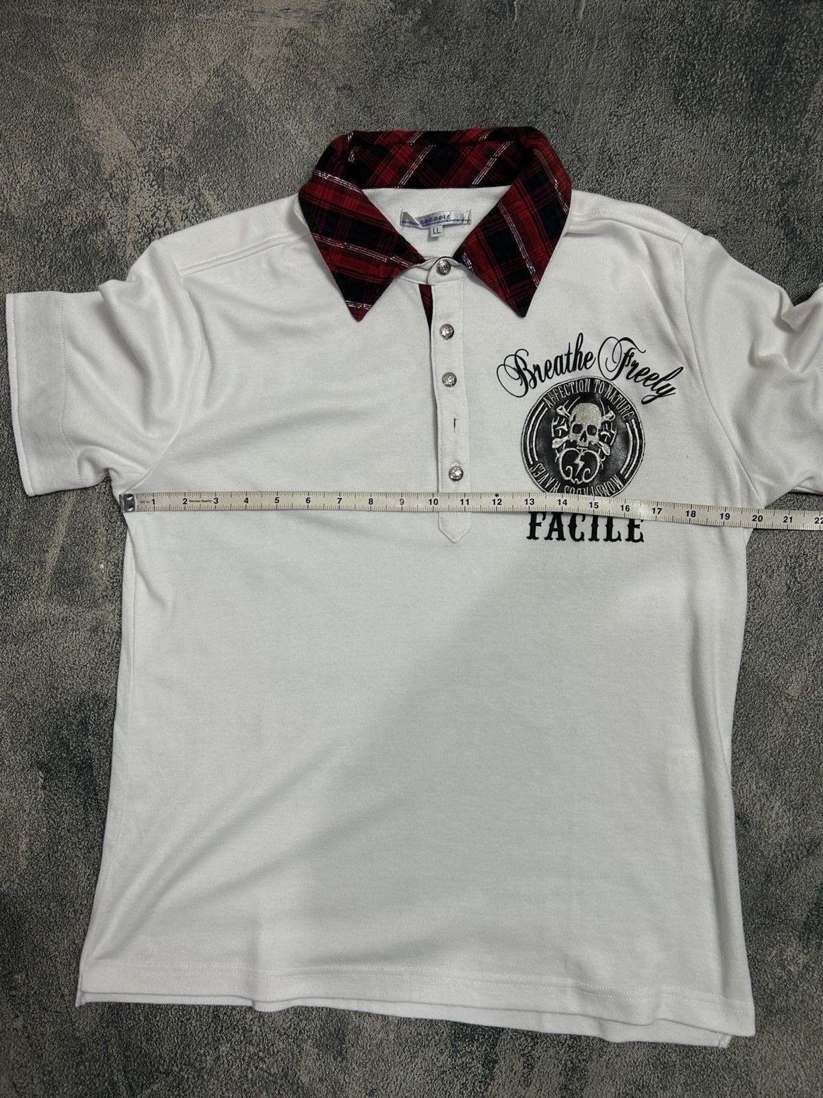 Japanese Brand Japanese Brand Roddole punk polo shirt skull Size US L / EU 52-54 / 3 - 7 Thumbnail