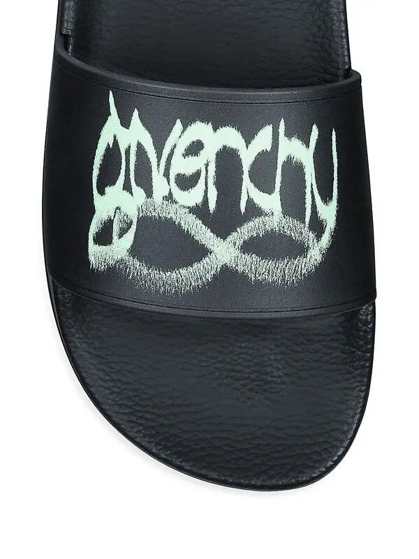 Givenchy o1srvl11e0724 Slide Sandals In Rubber in Black Size US 6 / EU 39 - 3 Thumbnail