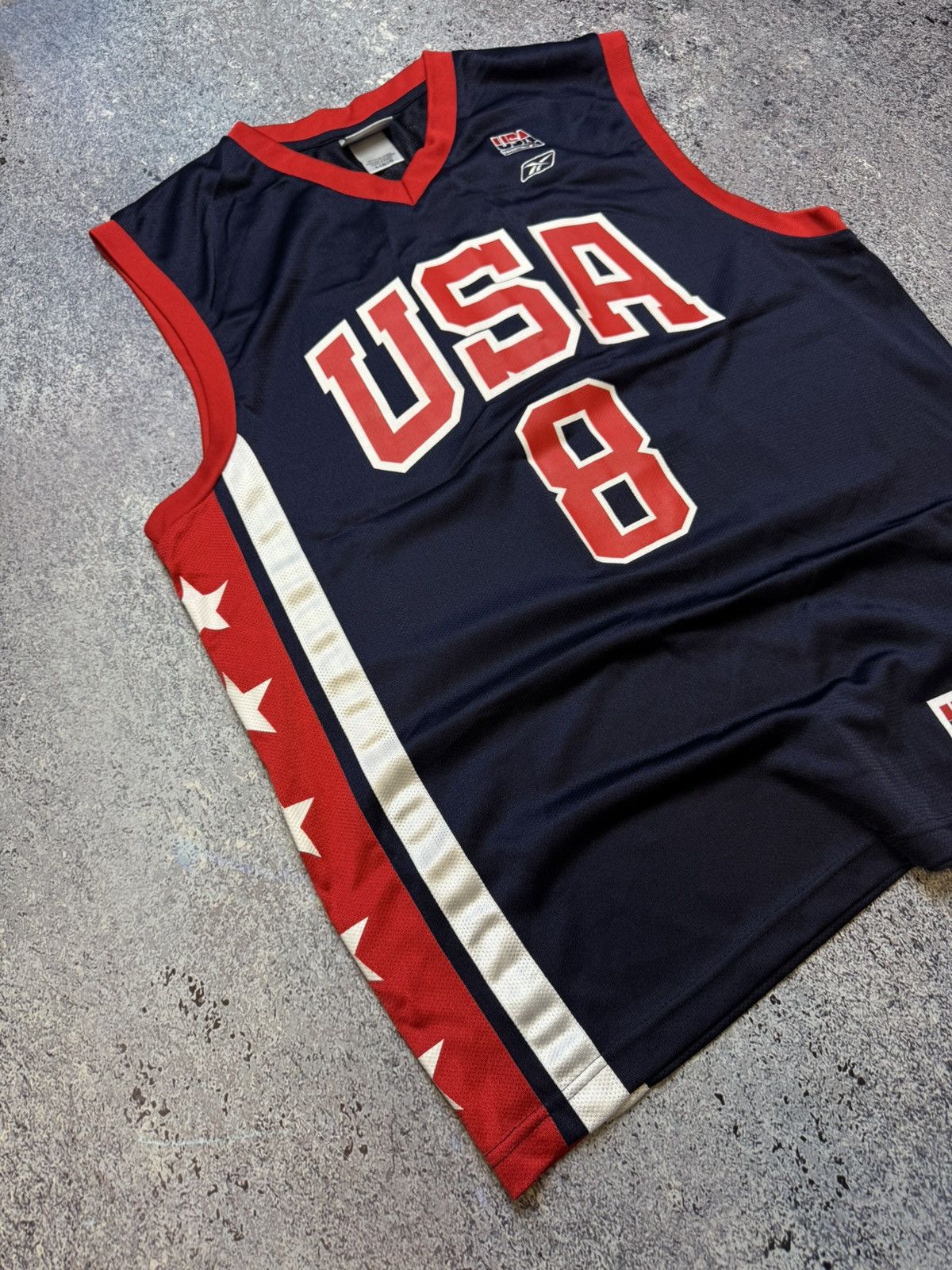 NBA × Reebok × Vintage KOBE BRYANT 8 USA BASKETBALL VINTAGE REEBOK JERSEY Size US L / EU 52-54 / 3 - 5 Thumbnail