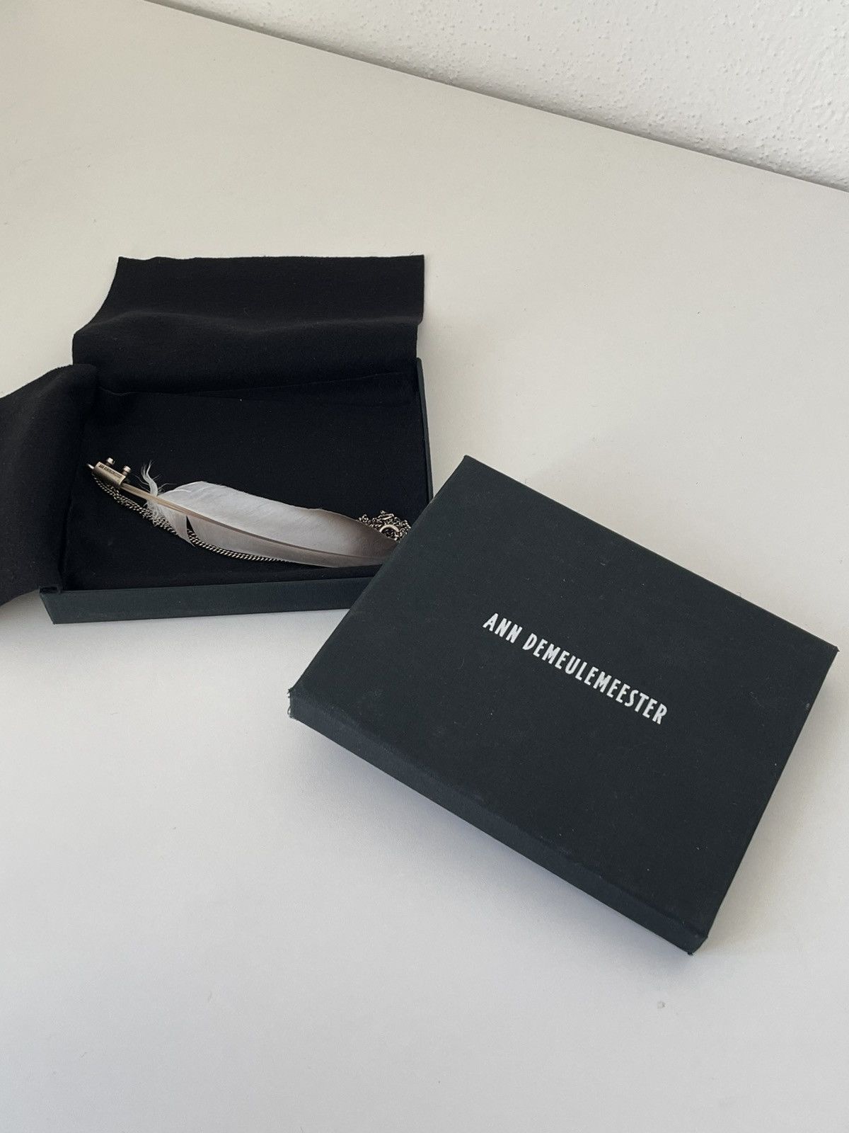 Ann Demeulemeester Ann Demeulemeester Feather Silver Chain Size ONE SIZE - 6 Thumbnail
