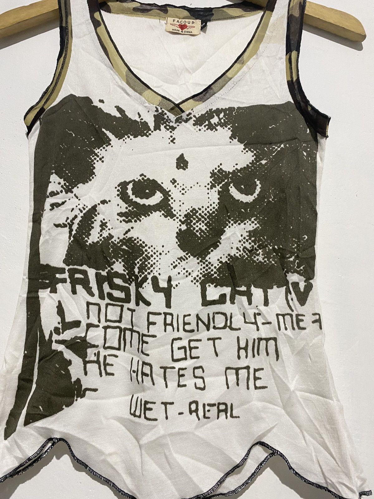 Hysteric Glamour × Japanese Brand × Vintage Japanese jacoup sleeveless tee Size US S / EU 44-46 / 1 - 2 Thumbnail