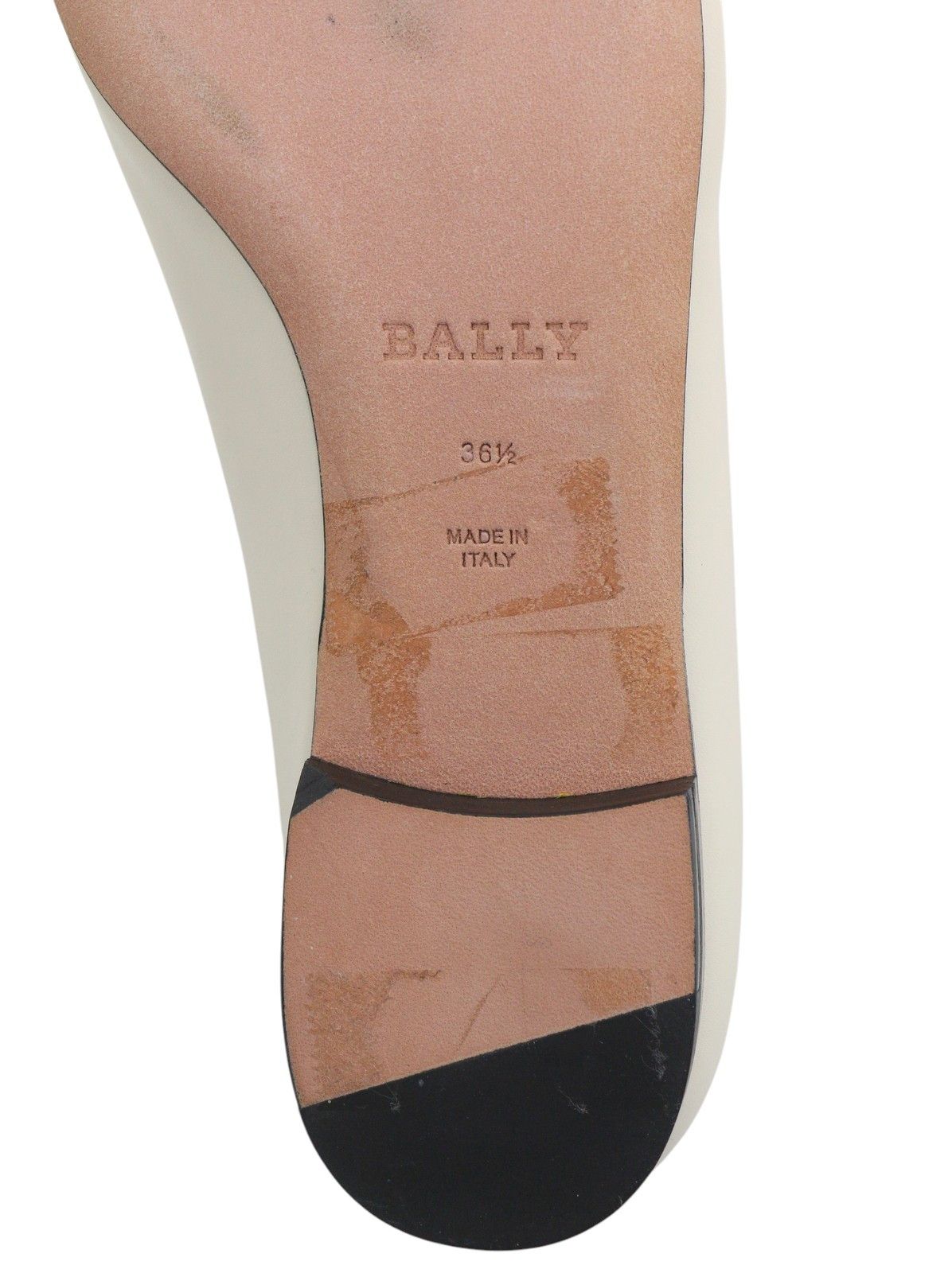 Bally ELLAH EU36.5 Milky Leather Gold Detail Loafers 88410 Size US 5.5 / IT 35.5 - 12 Thumbnail