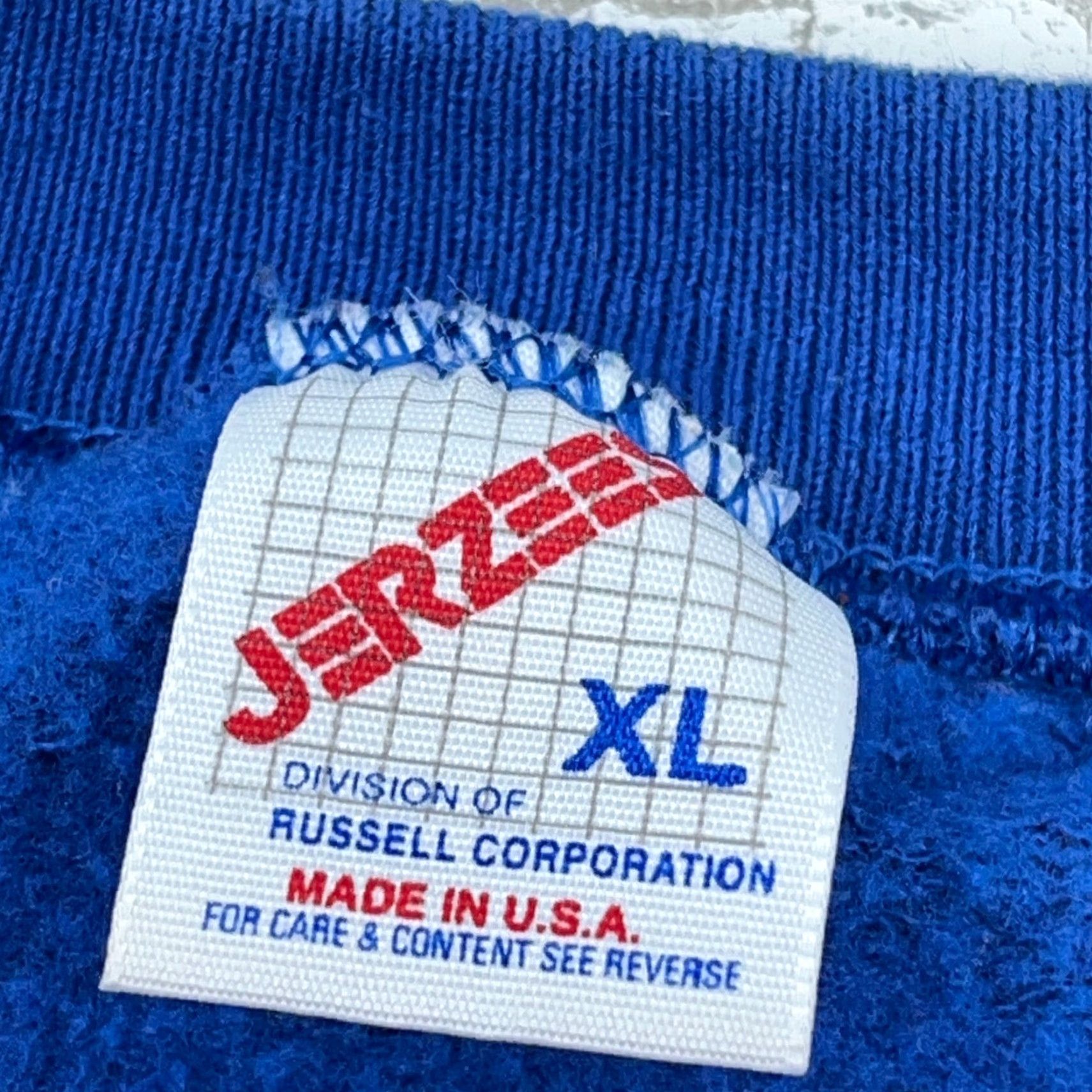 Tultex VINTAGE Christmas Sweater Women XL Blue Crew Neck Sweatshirt USA 90s Santa Claus Size XL / US 12-14 / IT 48-50 - 3 Thumbnail