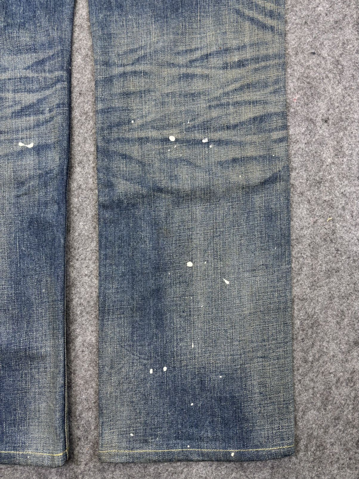 Japanese Brand 💥Sick💥Back Number Patchwork Paint Splatter Denim F864 Size US 34 / EU 50 - 14 Thumbnail