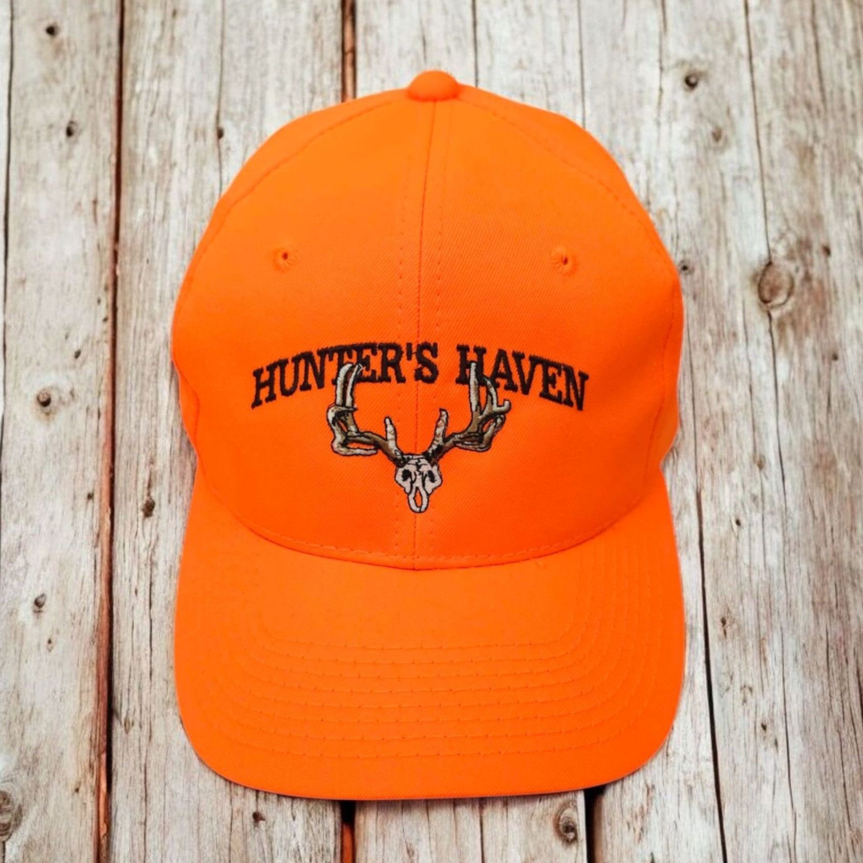 Other Hunters Haven Blaze Orange Snapback Cap Trucker Baseball Hat Size ONE SIZE - 1 Thumbnail
