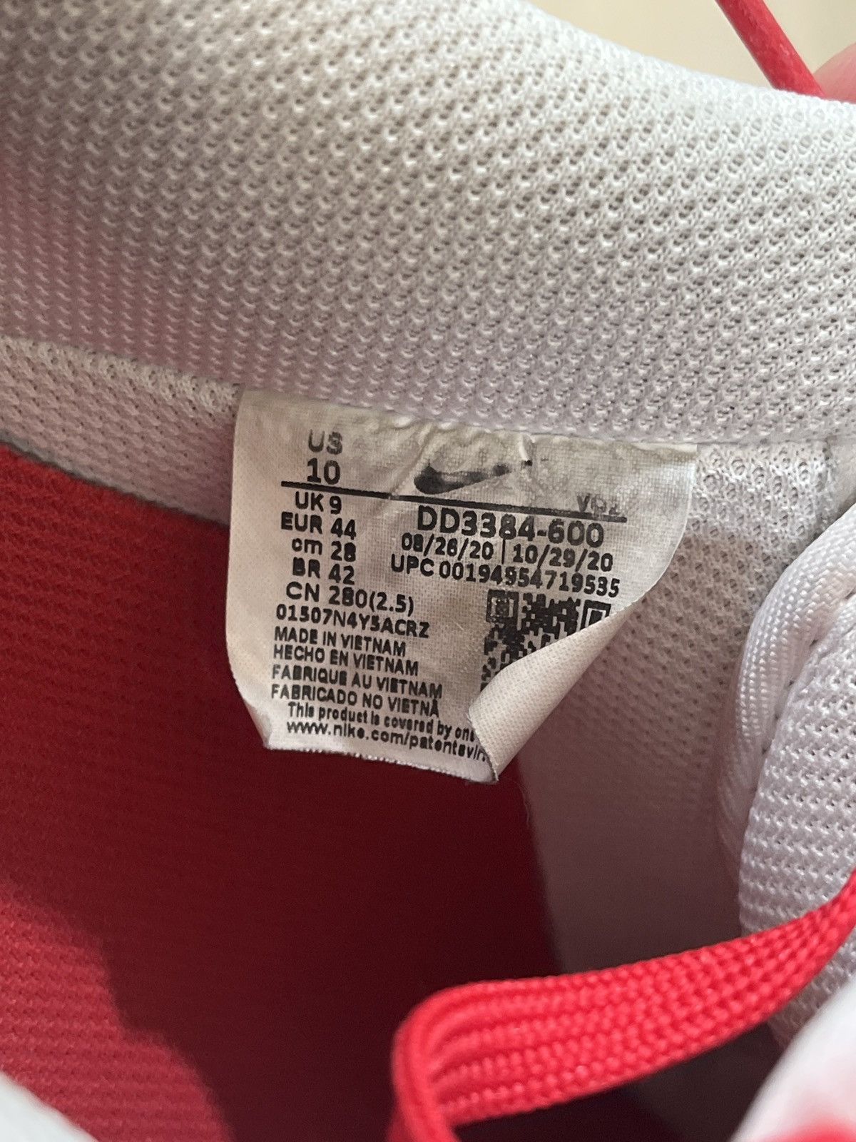 Nike Nike 2021 Valentine’s day Love Letter Air Force 1 Lows Size US 10 / EU 43 - 4 Thumbnail
