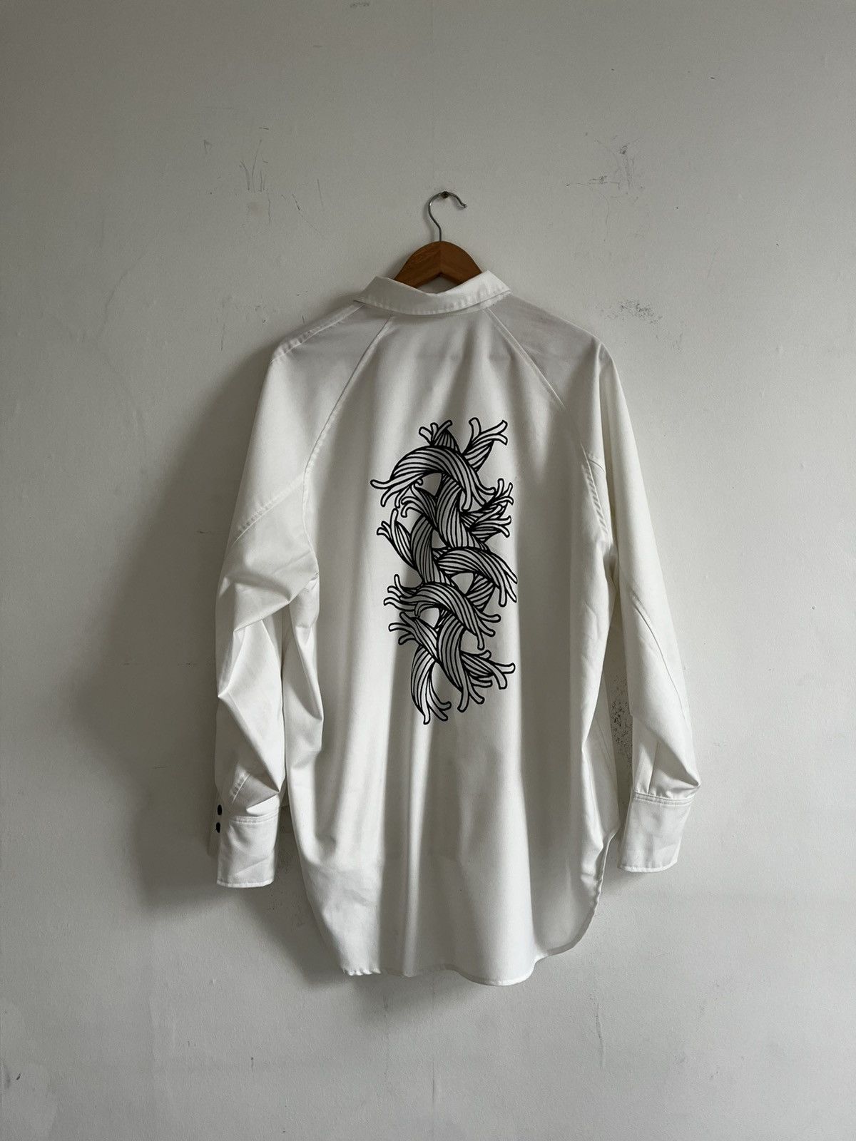 Christopher Nemeth Christopher Nemeth Rope Print Long Sleeve Shirt White (L) Size US L / EU 52-54 / 3 - 1 Thumbnail