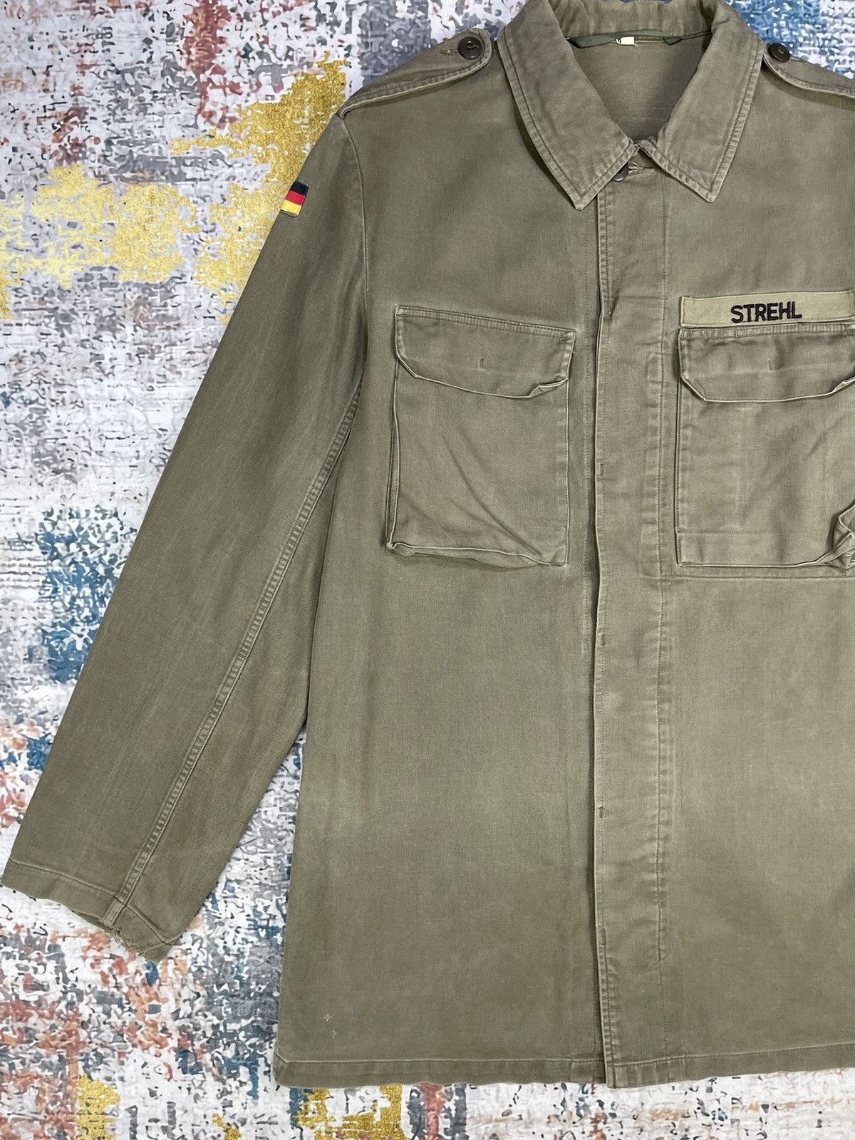 Vintage Vintage German Army Field Shirt Jackets Size US M / EU 48-50 / 2 - 3 Thumbnail