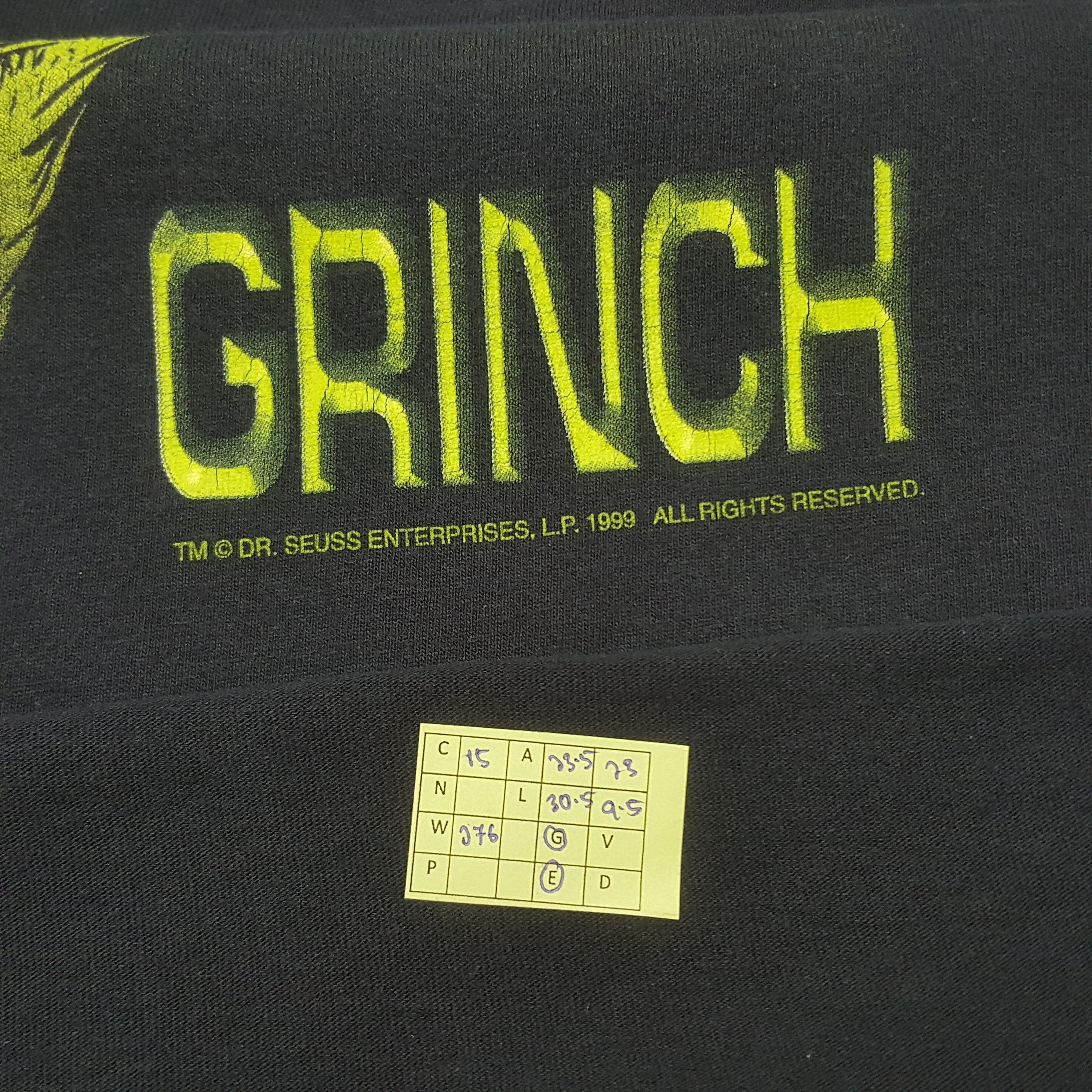 Vintage Vintage 90's Grinch Dr. Seuss Comedy Movie Tshirt RR15 Size US XL / EU 56 / 4 - 5 Thumbnail