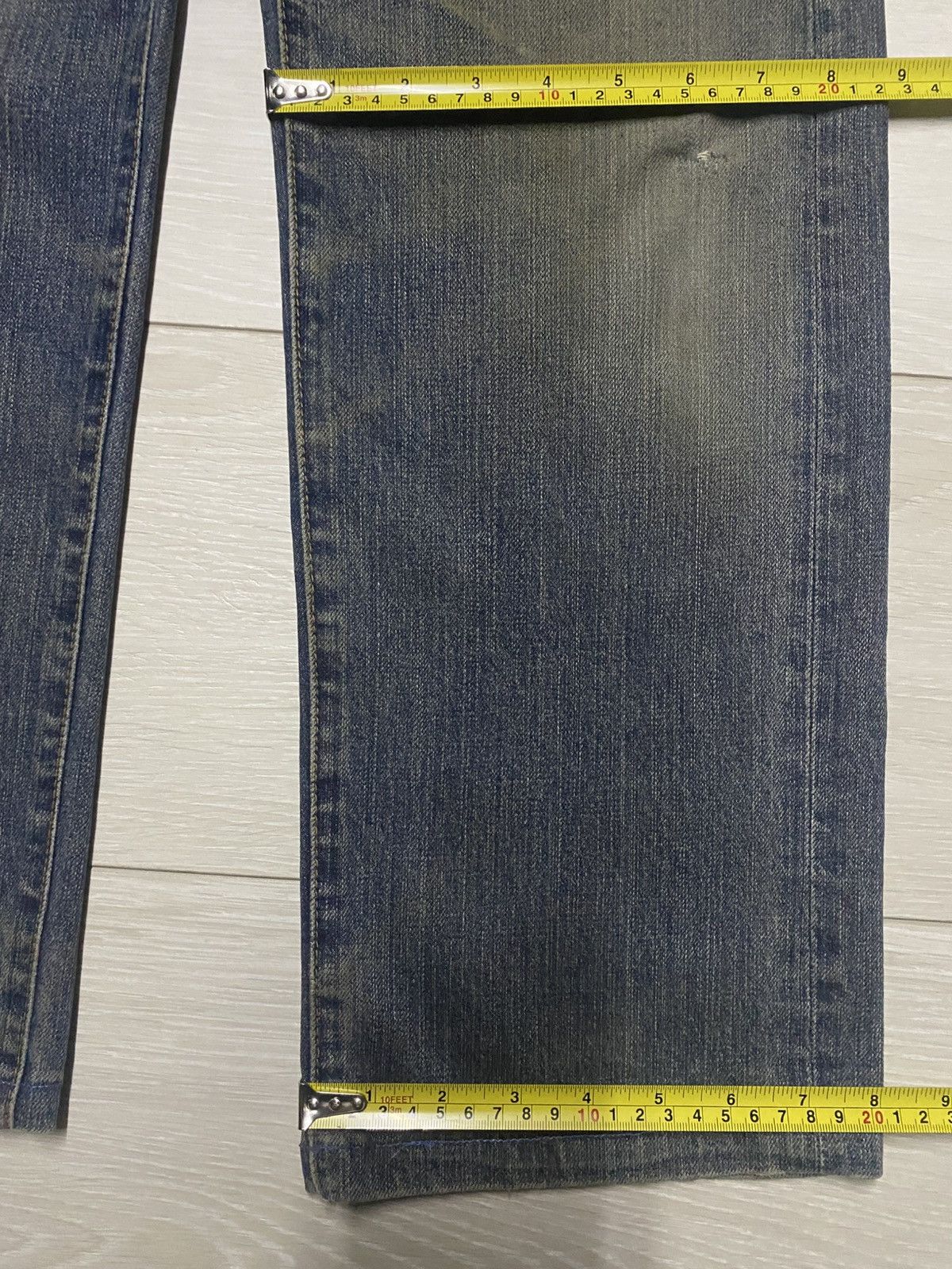 Japanese Brand Japanese Villand Mud Wash Distressed Loose Jeans Size US 31 - 10 Thumbnail