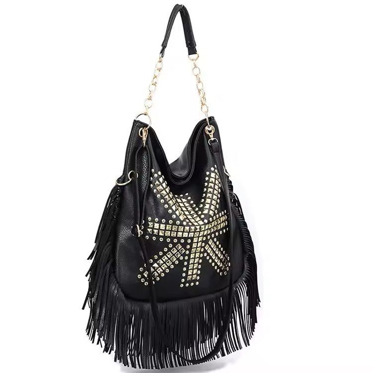 Other Gothic Boho Large Punk Cross Shoulder Bag Size ONE SIZE - 2 Thumbnail