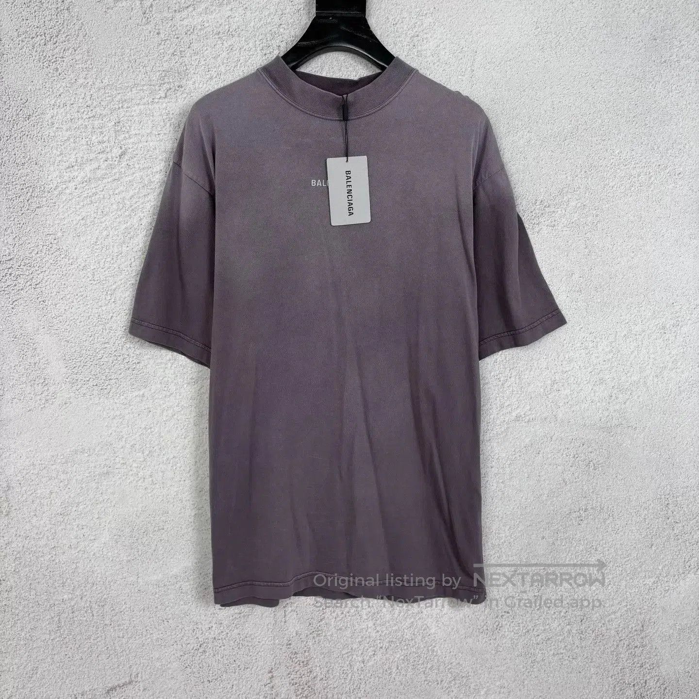 Balenciaga Gray Short-Sleeve Oversized T-Shirt. Size US XS / EU 42 / 0 - 1 Thumbnail