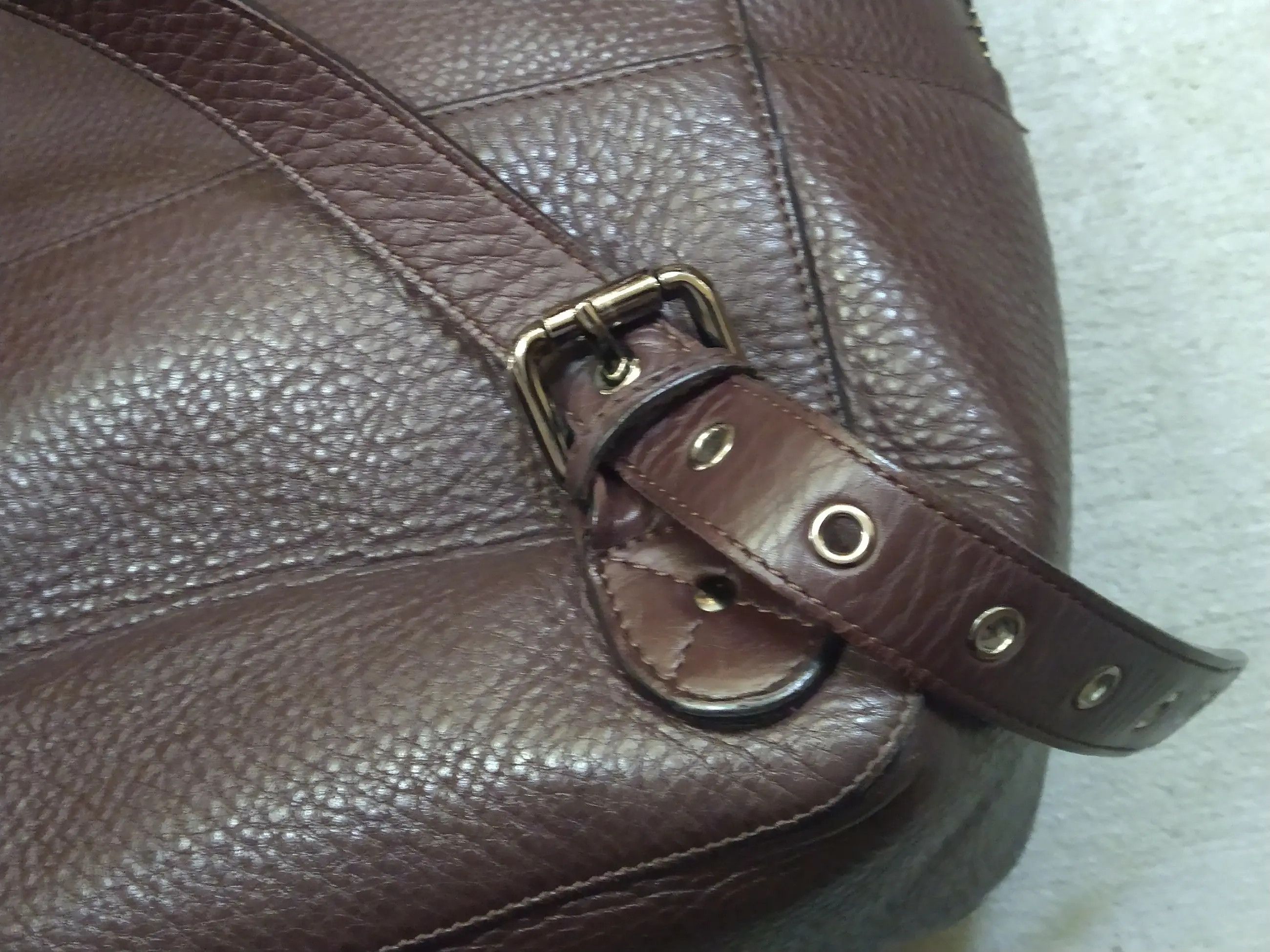 Christian Louboutin Christian Louboutin Aliosha Backpack Brown Pebbled Leather Size ONE SIZE - 17 Thumbnail