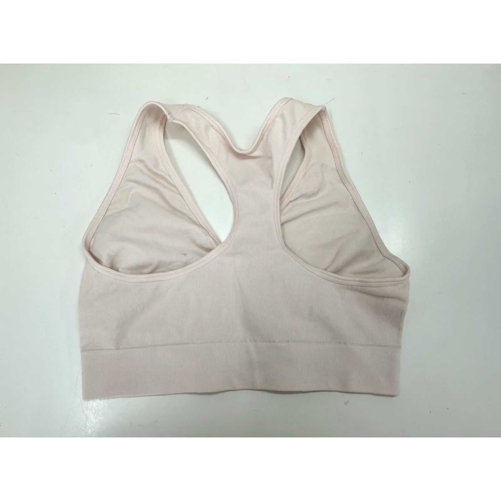 Pinko Unbranded Women Bra Size Large Pink Pullover Racerback Unpadded Wireless Comfort Sports Bra Womens L Pink Size L / US 10 / IT 46 - 4 Thumbnail