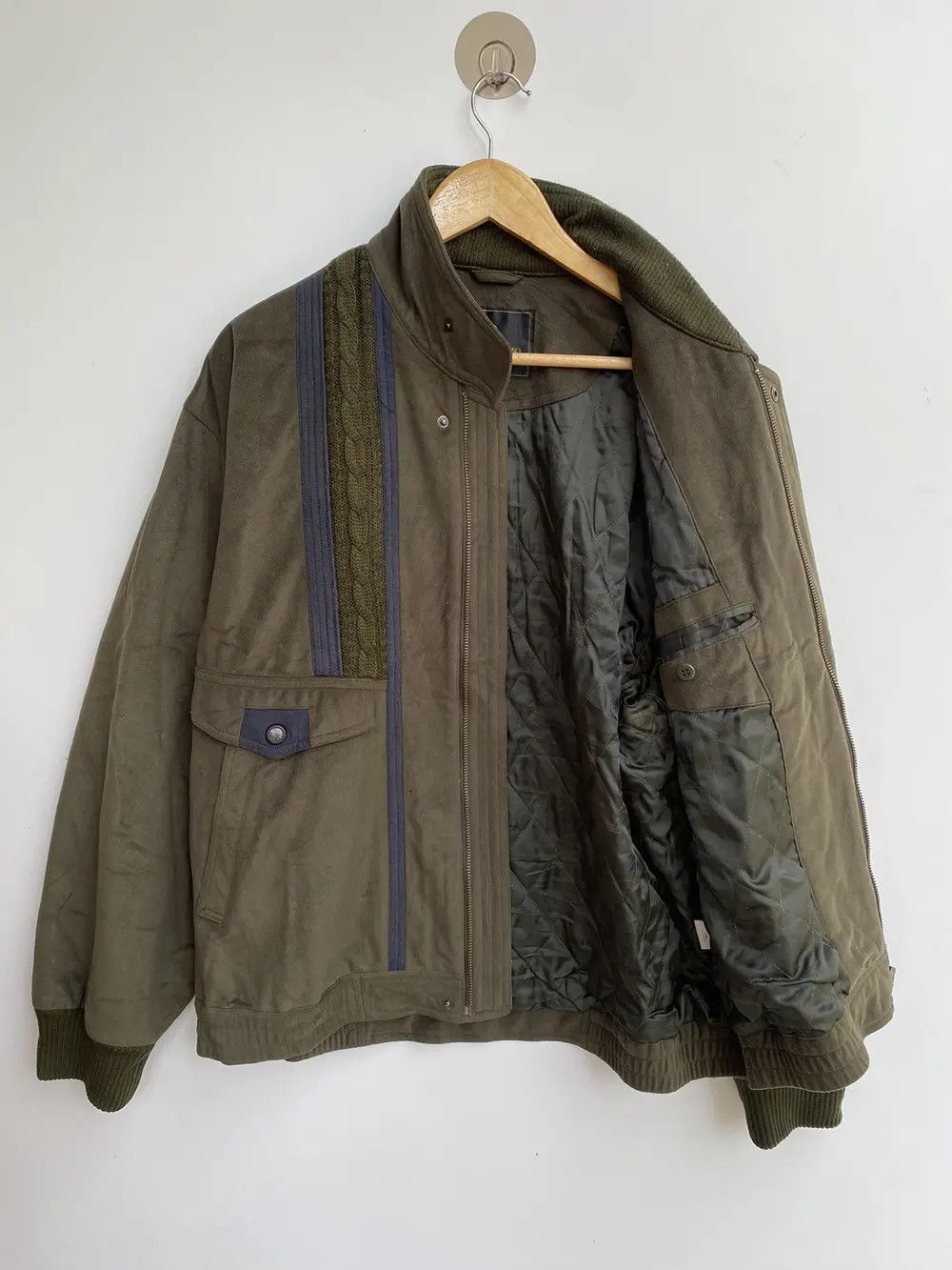 Vintage Vtg Gianni Valentino Bomber Jacket Zipper Size US XL / EU 56 / 4 - 2 Thumbnail