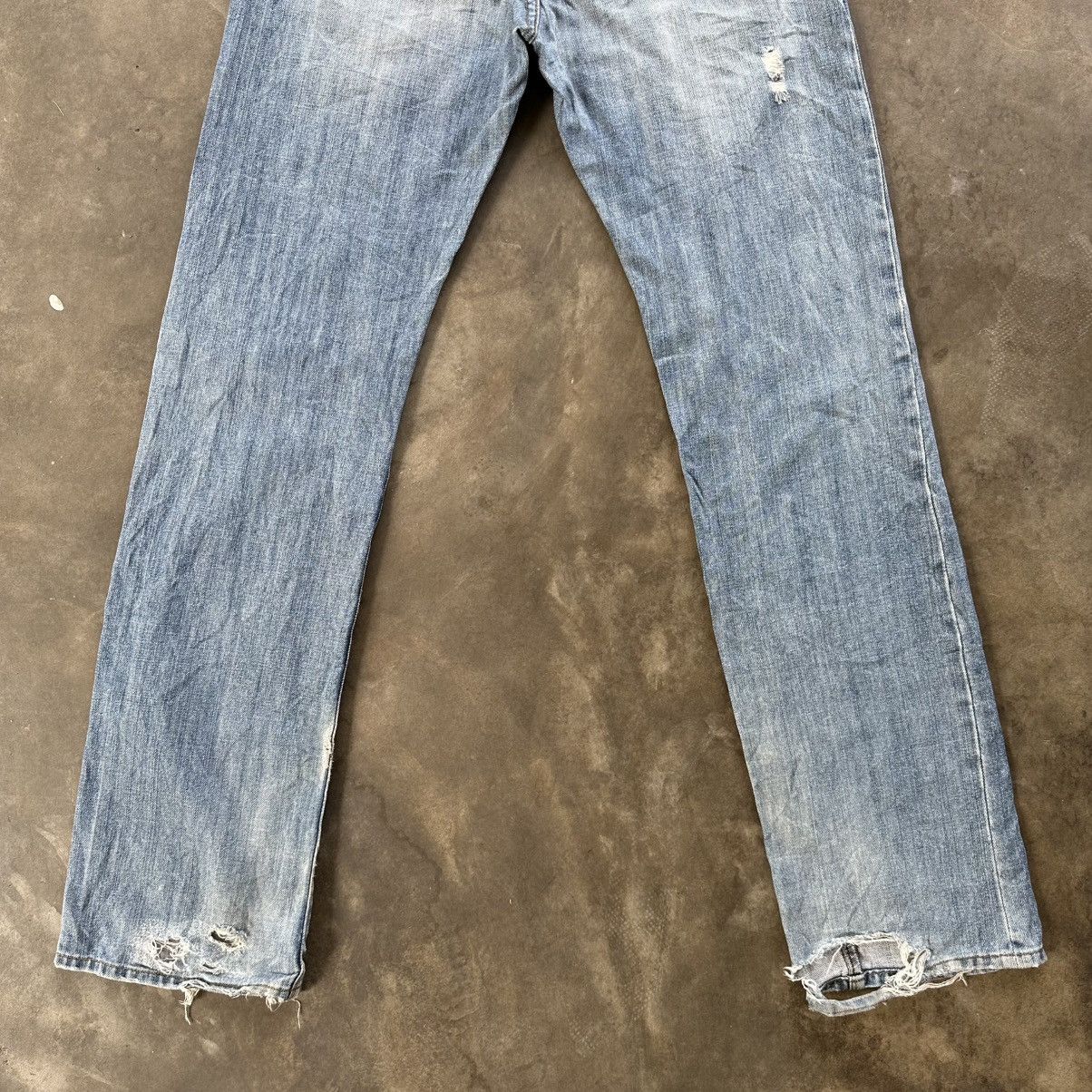 Calvin Klein Vintage Calvin Klein Faded Distressed Denim Jean Pant W32 Size US 32 / EU 48 - 10 Thumbnail