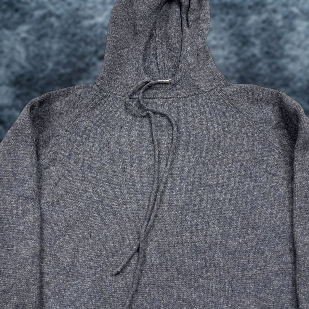 J.Crew VINTAGE J.CREW Hoodie Mens M Blue 100% Lambswool Knit Pullover Sweater Oarsman 90s Winter Fall Spring Mens Size US M / EU 48-50 / 2 - 1 Thumbnail