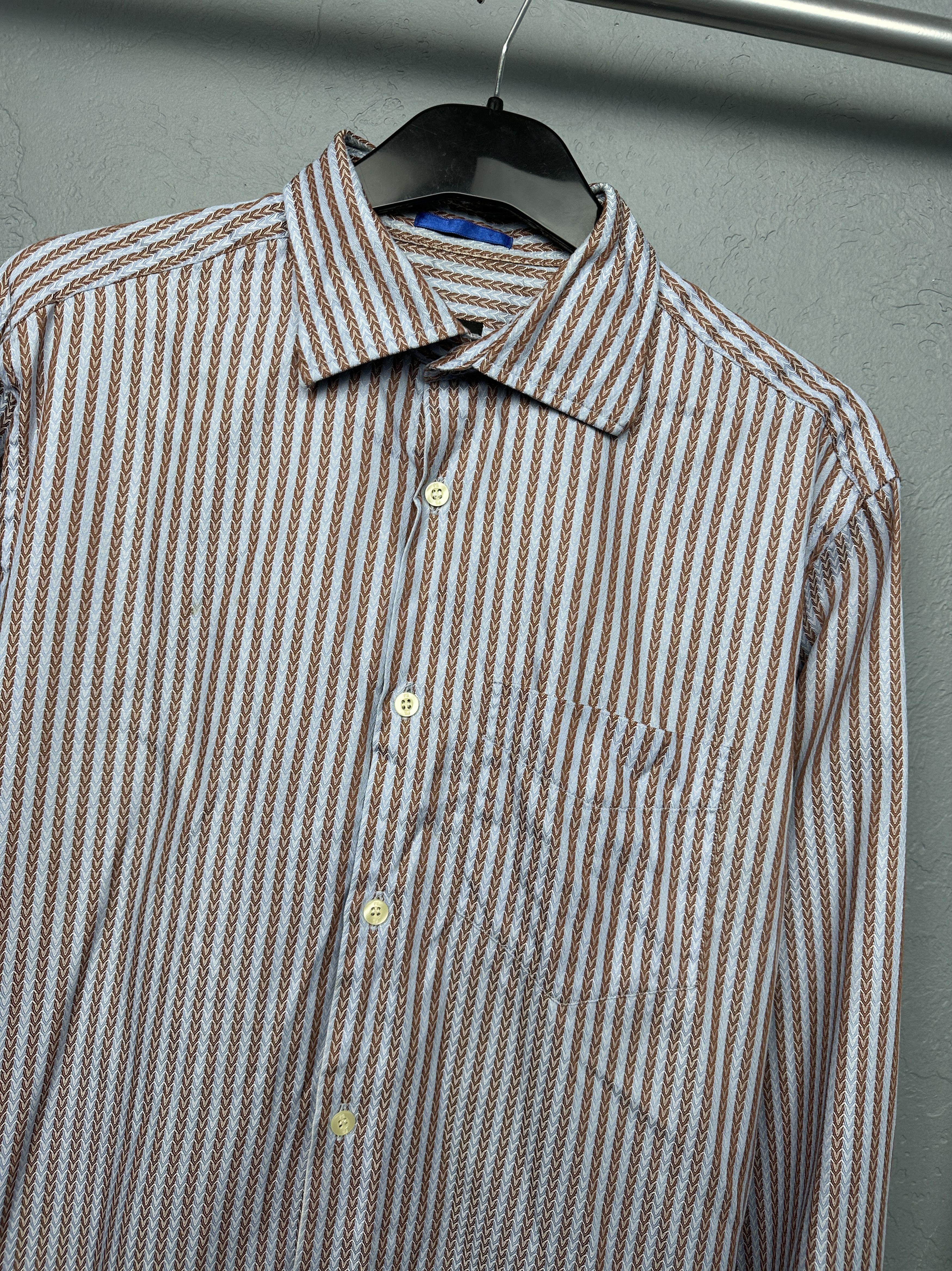 Paul Smith Paul Smith London Mens Long Sleeve Striped Shirt Size US M / EU 48-50 / 2 - 2 Thumbnail