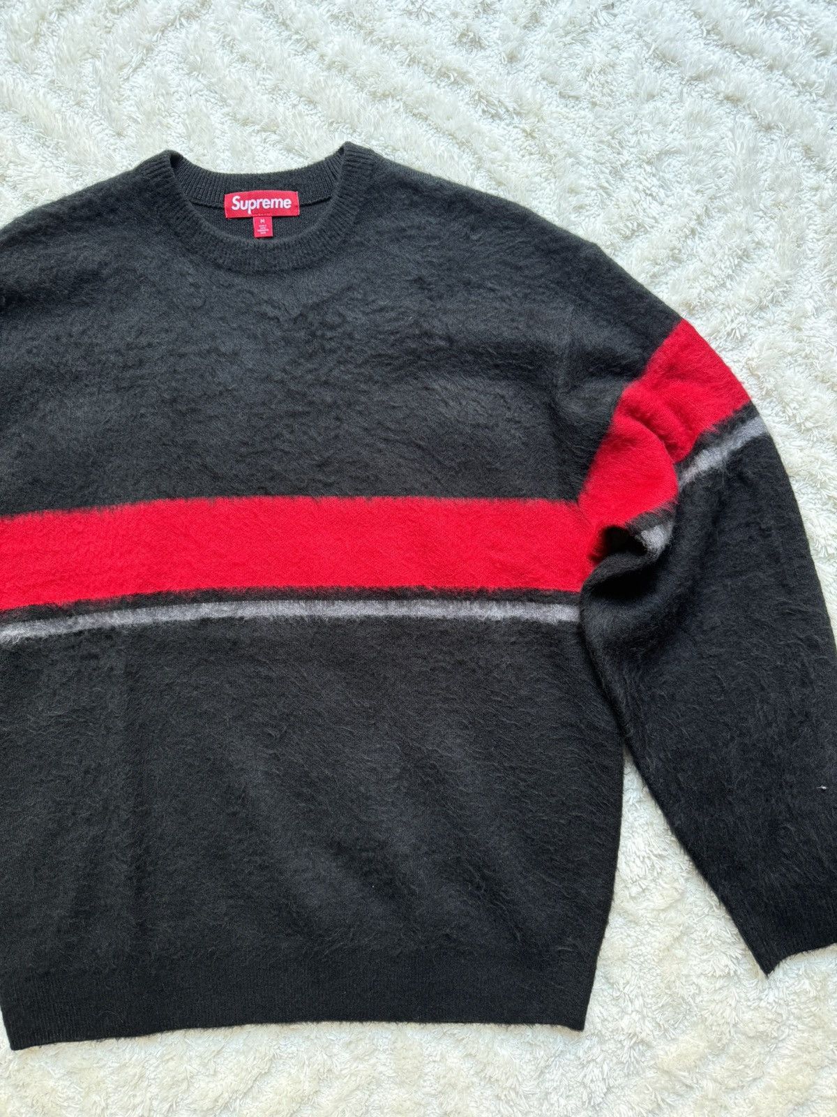 Supreme Supreme brushed stripe sweater Size US M / EU 48-50 / 2 - 5 Thumbnail