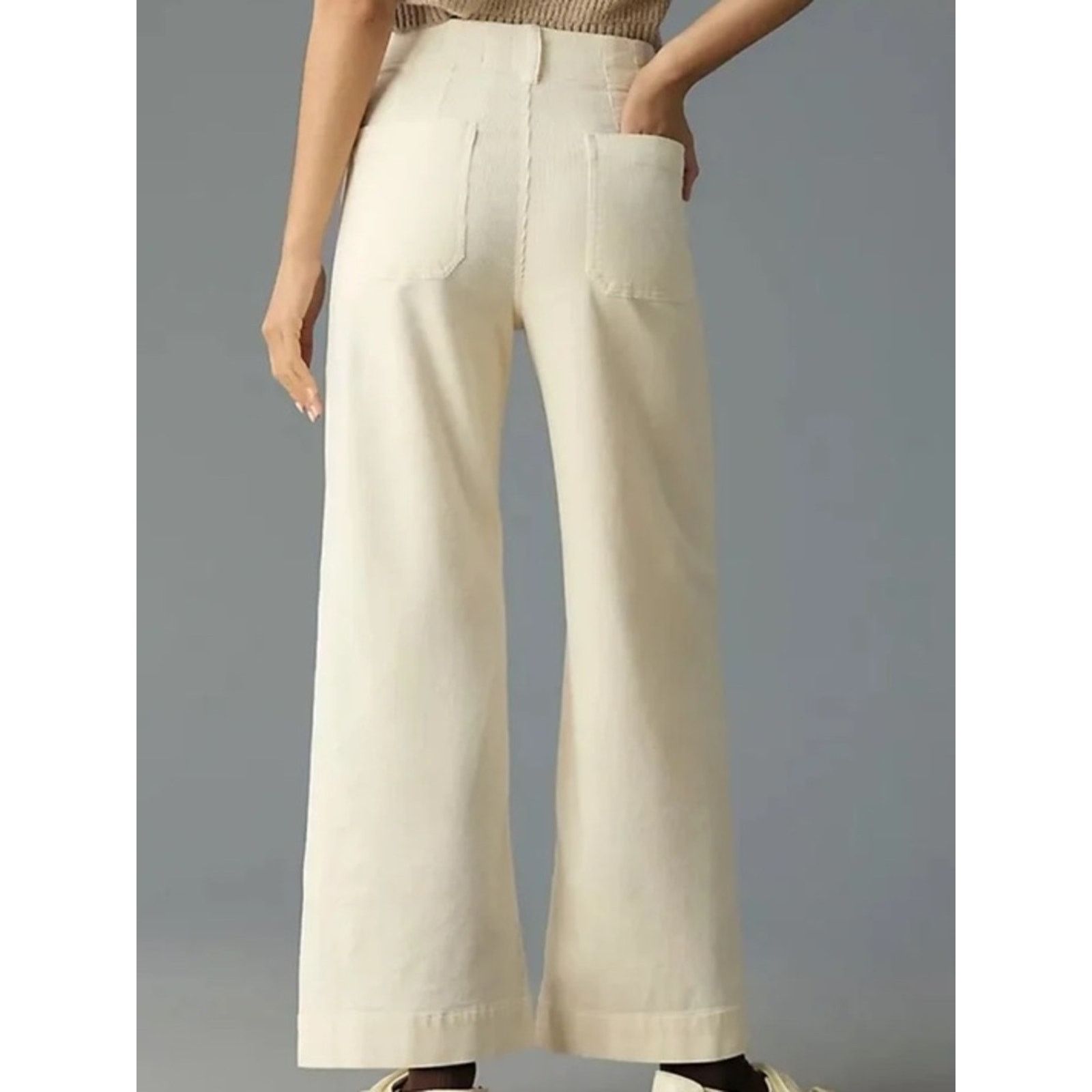 Anthropologie Anthropologie $138 Maeve Colette Wide-Leg Cord Pants 25” Size 25" / US 0 / IT 36 - 8 Thumbnail