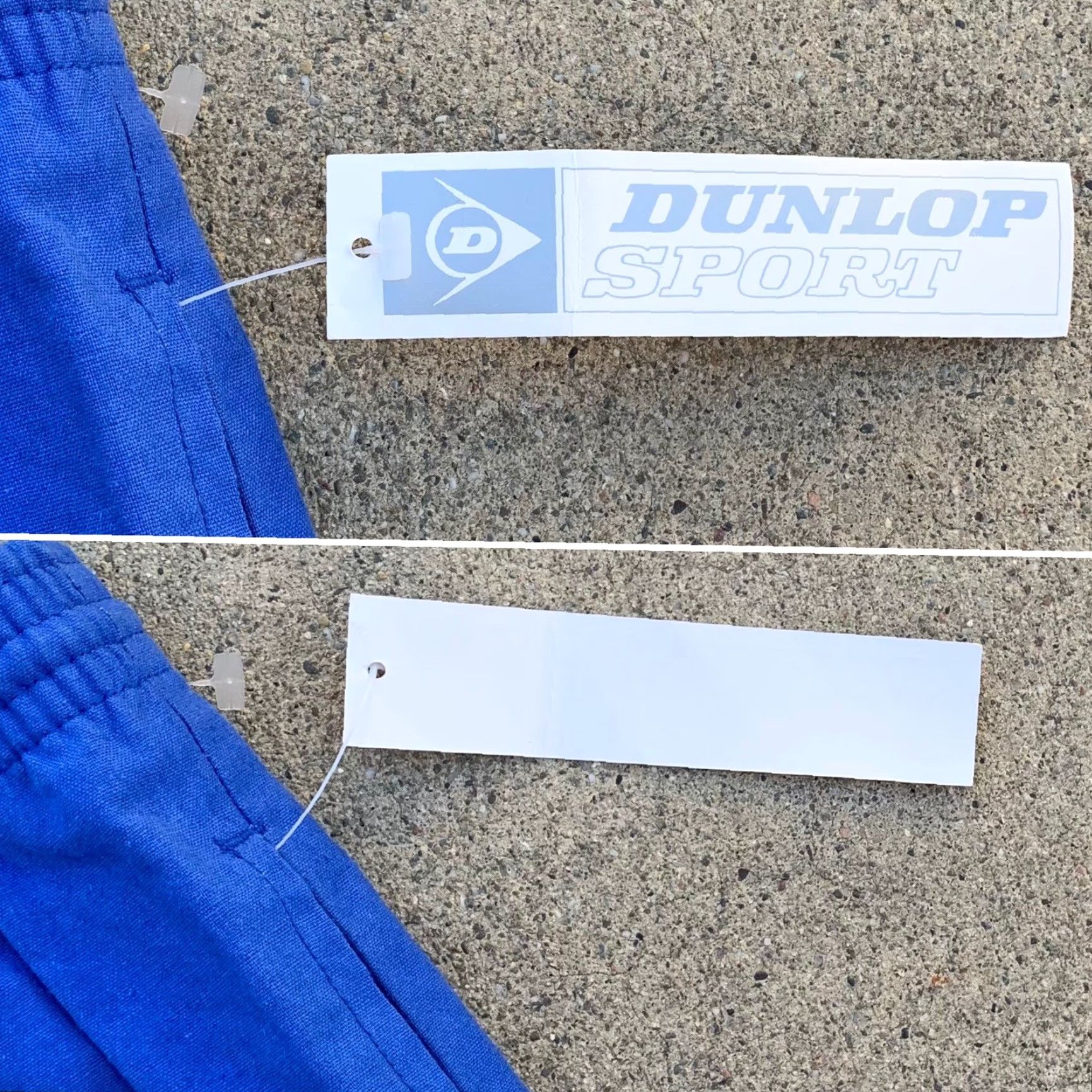 Dunlop VINTAGE Dunlop Sport Swim Shorts Trunks Short Shorts L Men Blue 100% Cotton Size US 33 - 7 Thumbnail