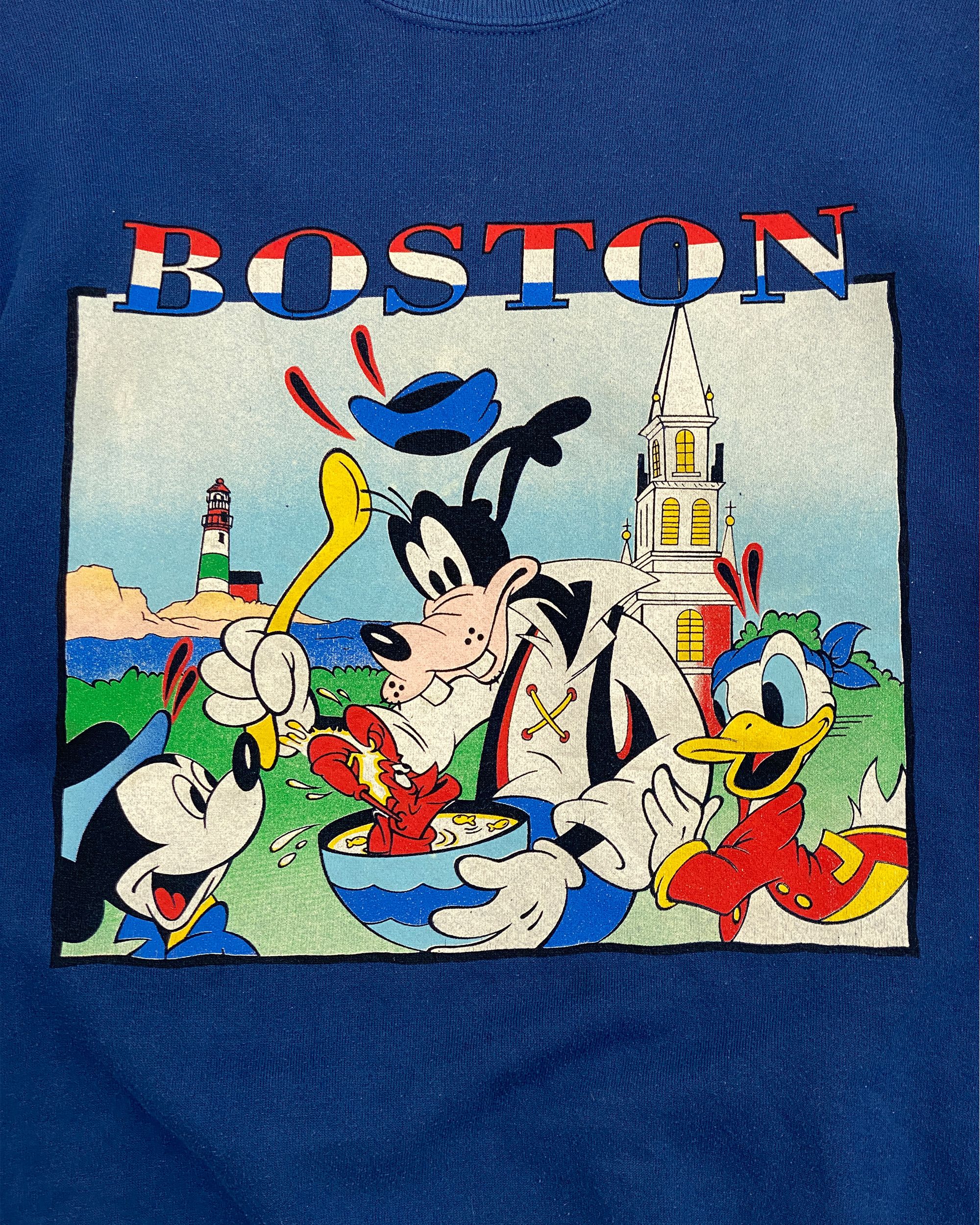 Disney 1980s Made in USA Disney Boston Crewneck Size US L / EU 52-54 / 3 - 3 Thumbnail