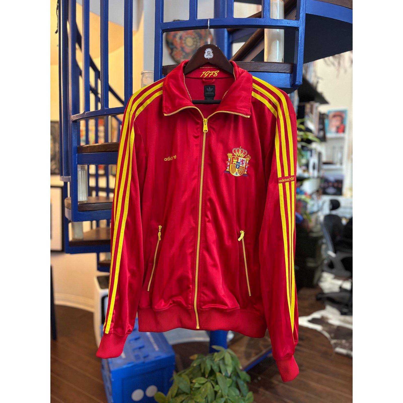 Adidas Adidas España Red Track Jacket Size M (1978 Collection) Size US M / EU 48-50 / 2 - 1 Thumbnail