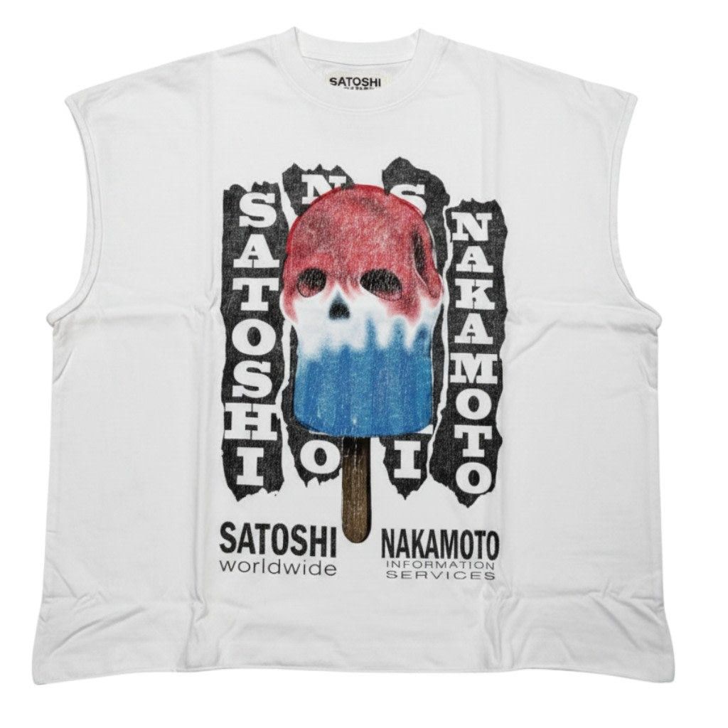 Satoshi Nakamoto Satoshi Info Services Popsicle Cutoff Tee White Size US M / EU 48-50 / 2 - 1 Preview