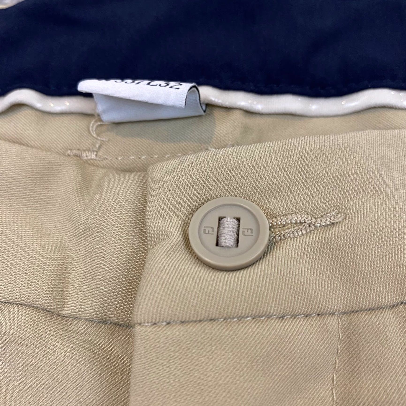 Footjoy FootJoy Pants Mens 33x32 Straight Khaki Beige Performance Golf Stretch Size US 33 - 7 Thumbnail