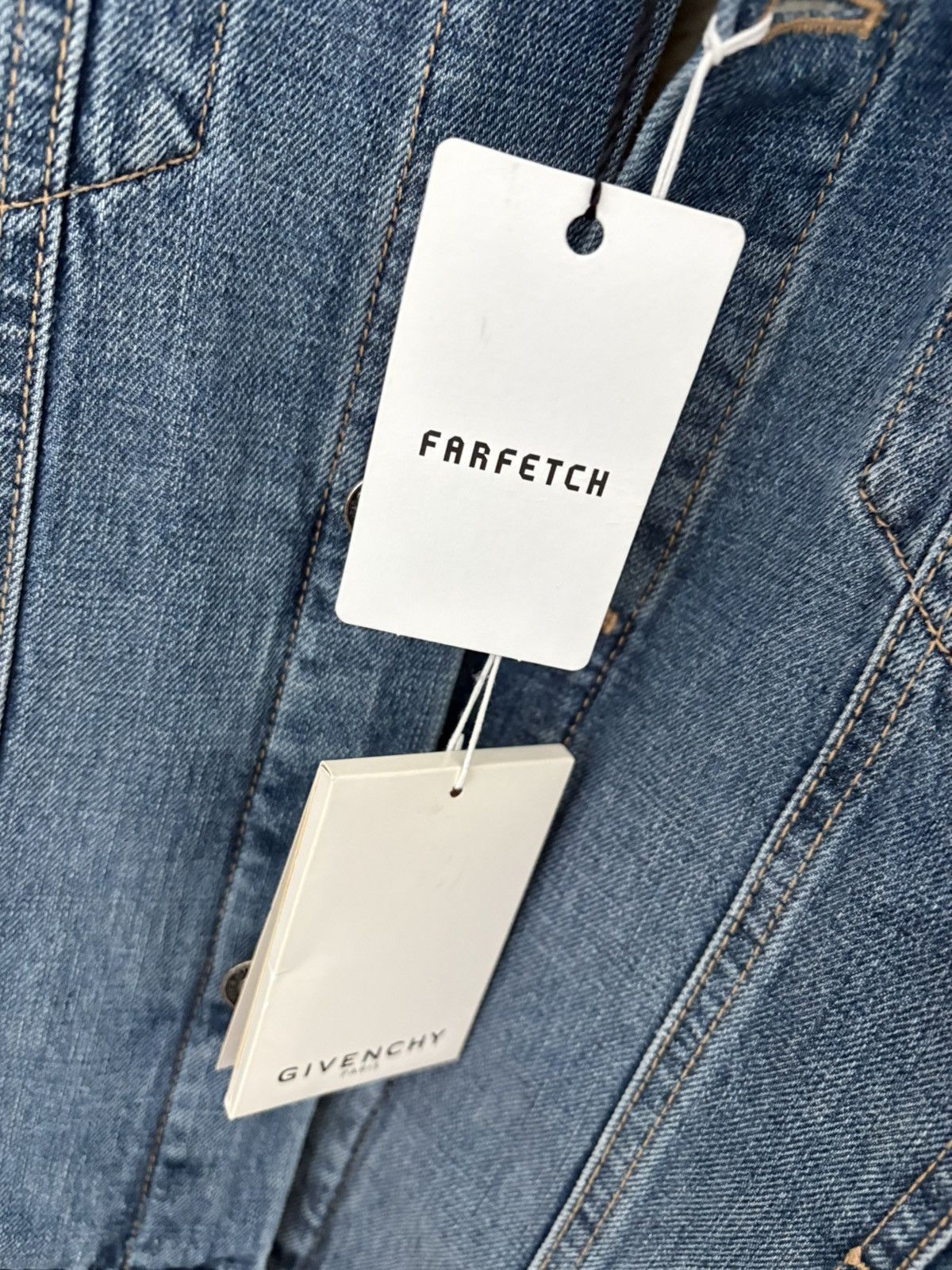Givenchy GIVENCHY blue denim sherpa jacket Size US L / EU 52-54 / 3 - 4 Thumbnail