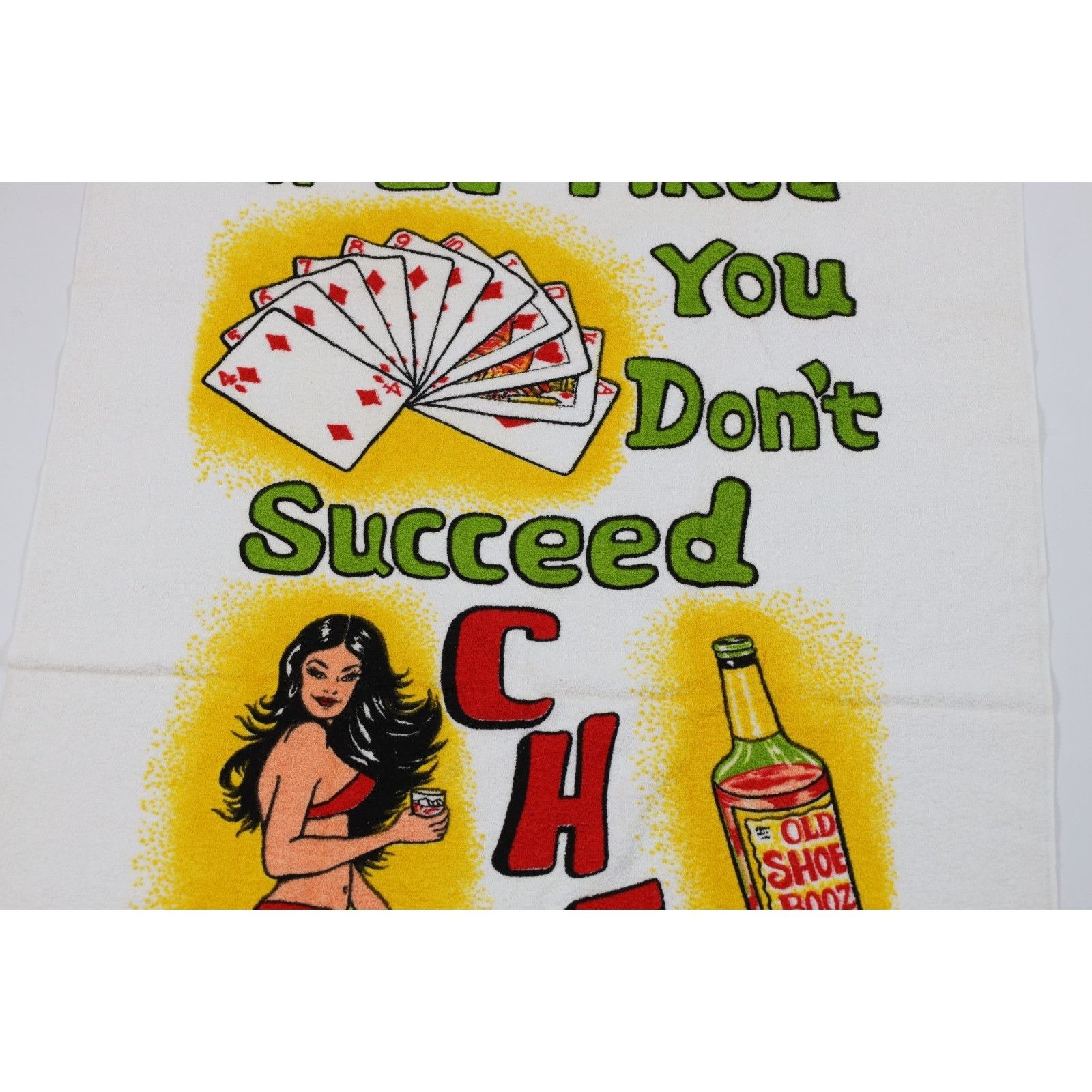 Vintage Vintage 80s 90s If At First You Don't Succeed Cheat Card Pok Size ONE SIZE - 4 Thumbnail