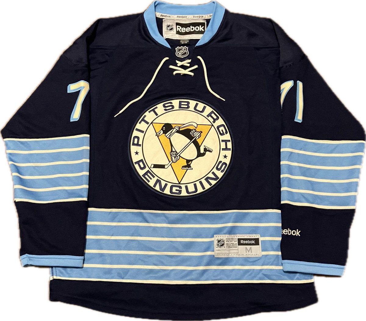 Pittsburgh Penguins 11 WC Malkin Reebok NHL Hockey Jersey M