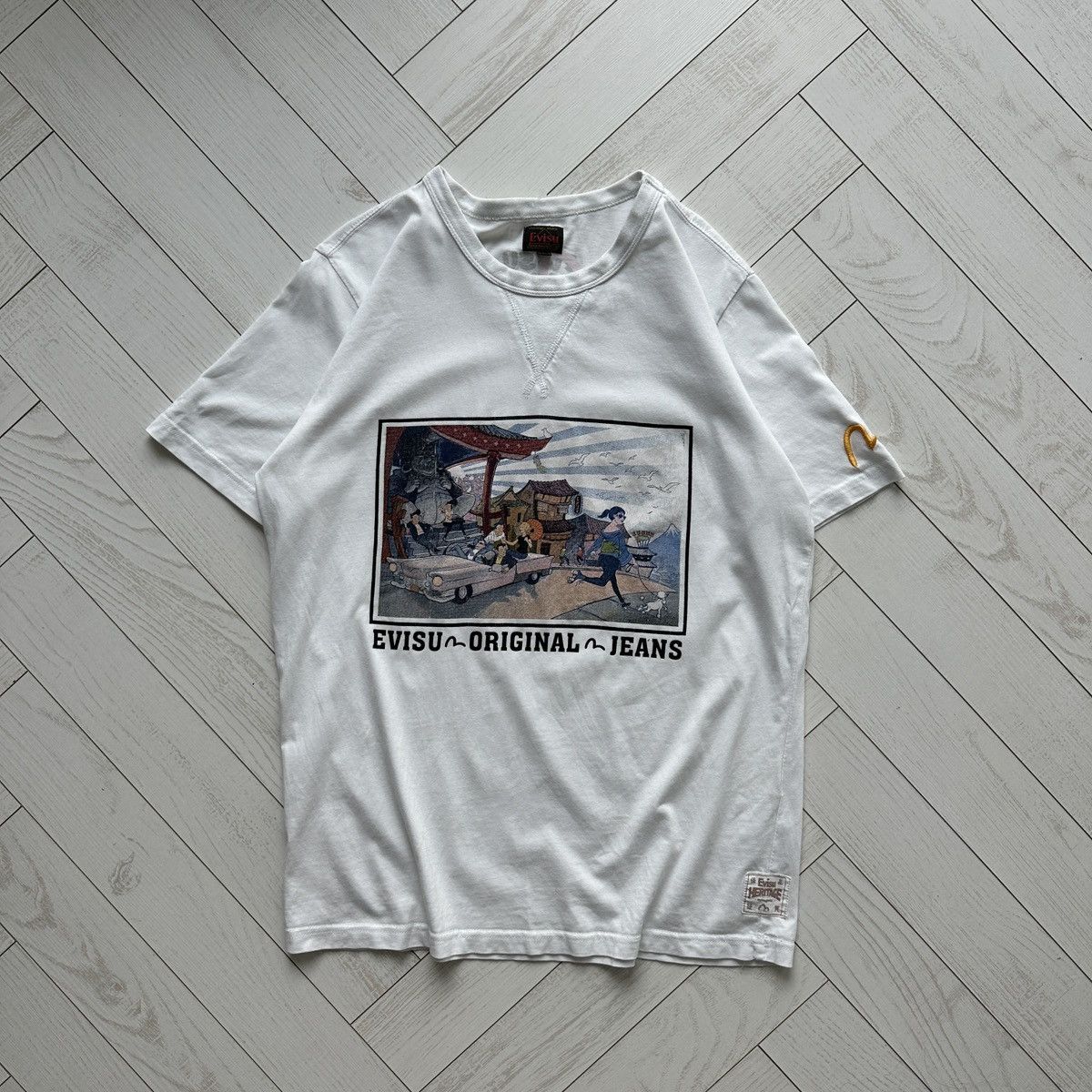 Evisu Evisu Original Jeans Heritage tee vintage ukiyoe Japan rare Size US L / EU 52-54 / 3 - 1 Thumbnail