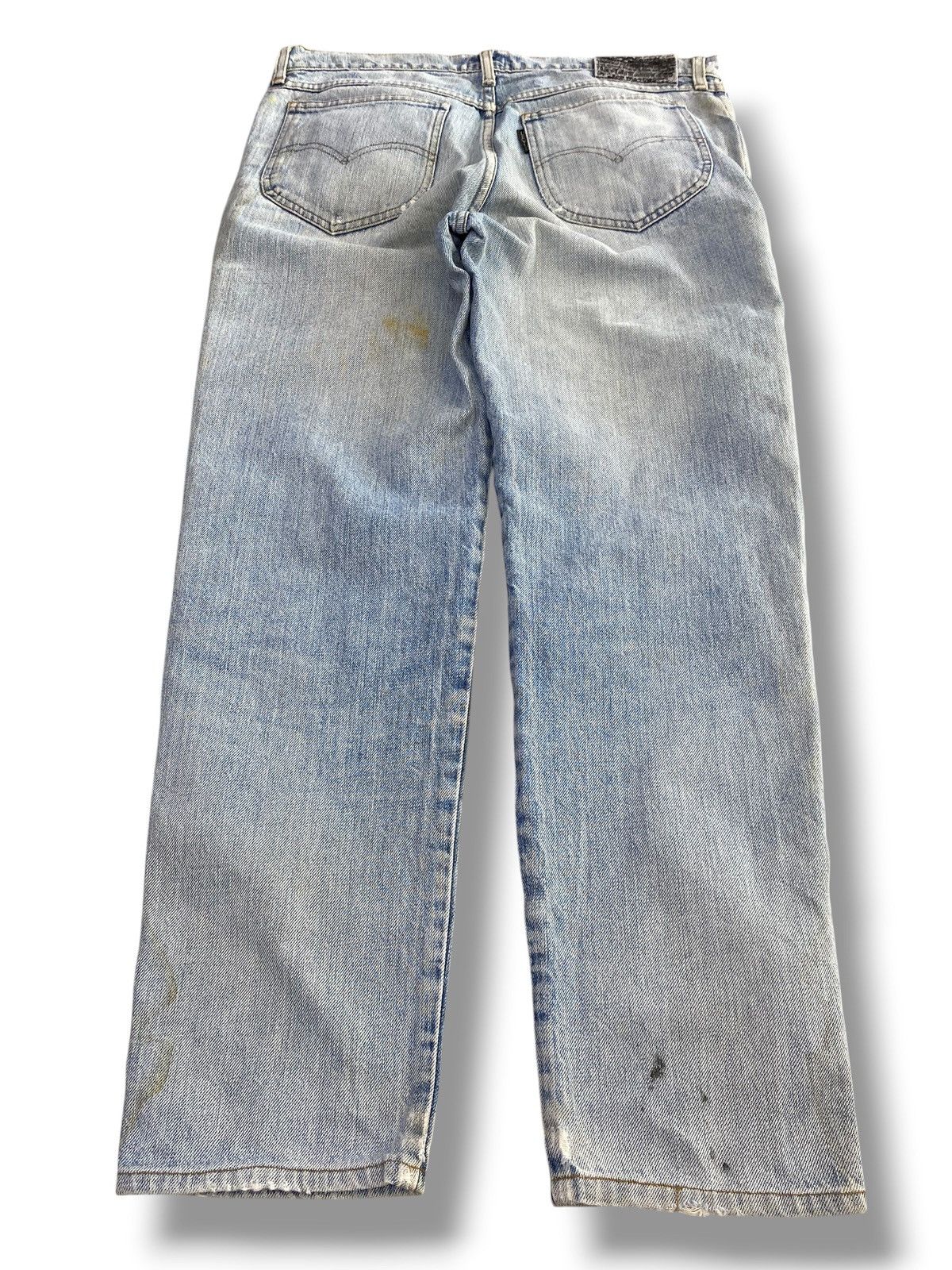 Levi's Levi’s Light Blue Wash Ripped Style Loose Jeans Size US 33 - 3 Thumbnail