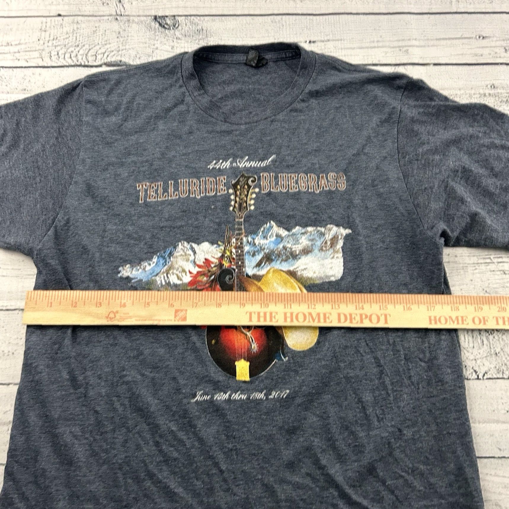 Vintage 44th Annual Telluride Bluegrass Festival Short Sleeve T Shirt Men M Blue Size US M / EU 48-50 / 2 - 3 Thumbnail