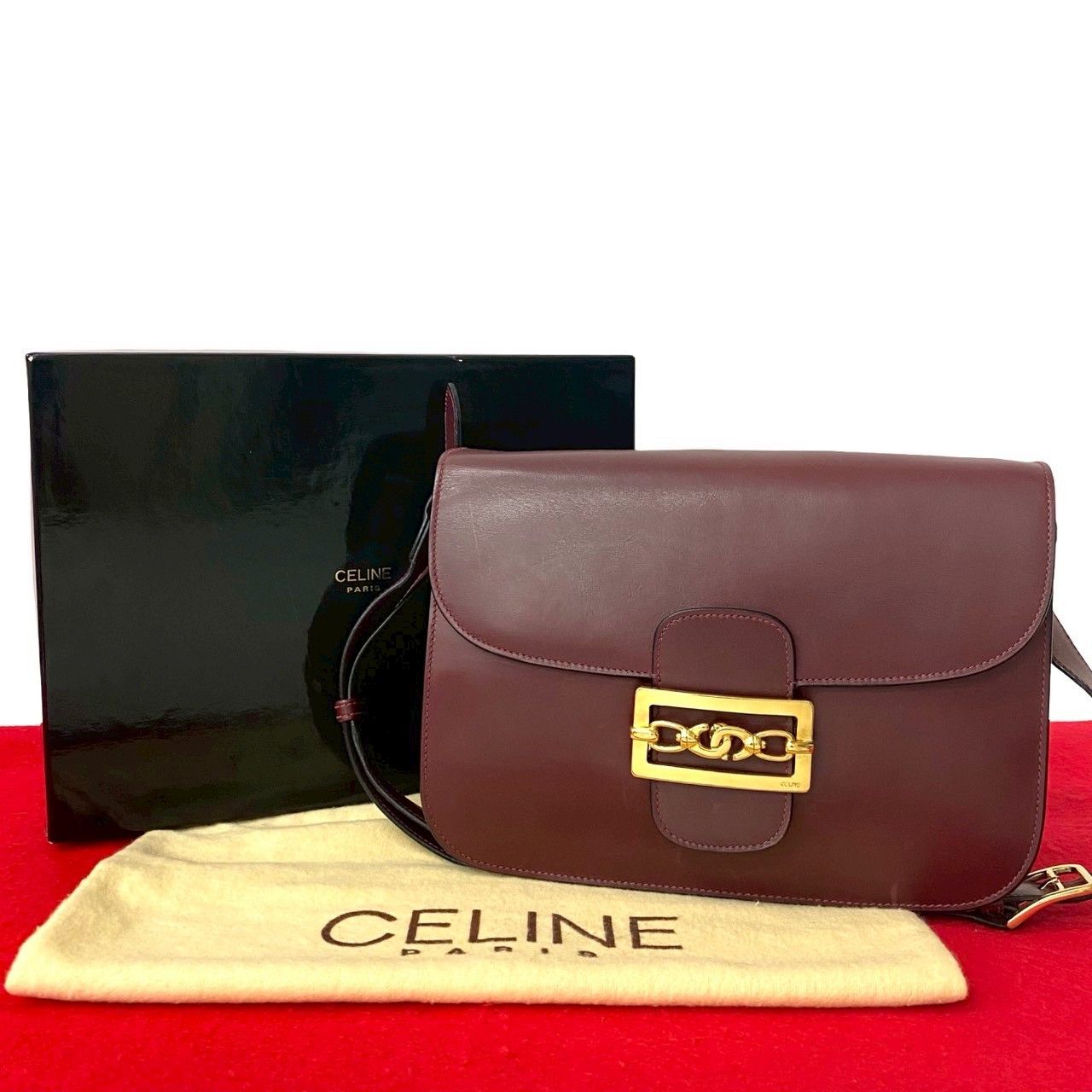 Celine Celine Celine Vintage Calf Leather Shoulder Bag Leather Shoulder Bag DUTY FREE for USA Size ONE SIZE - 1 Thumbnail