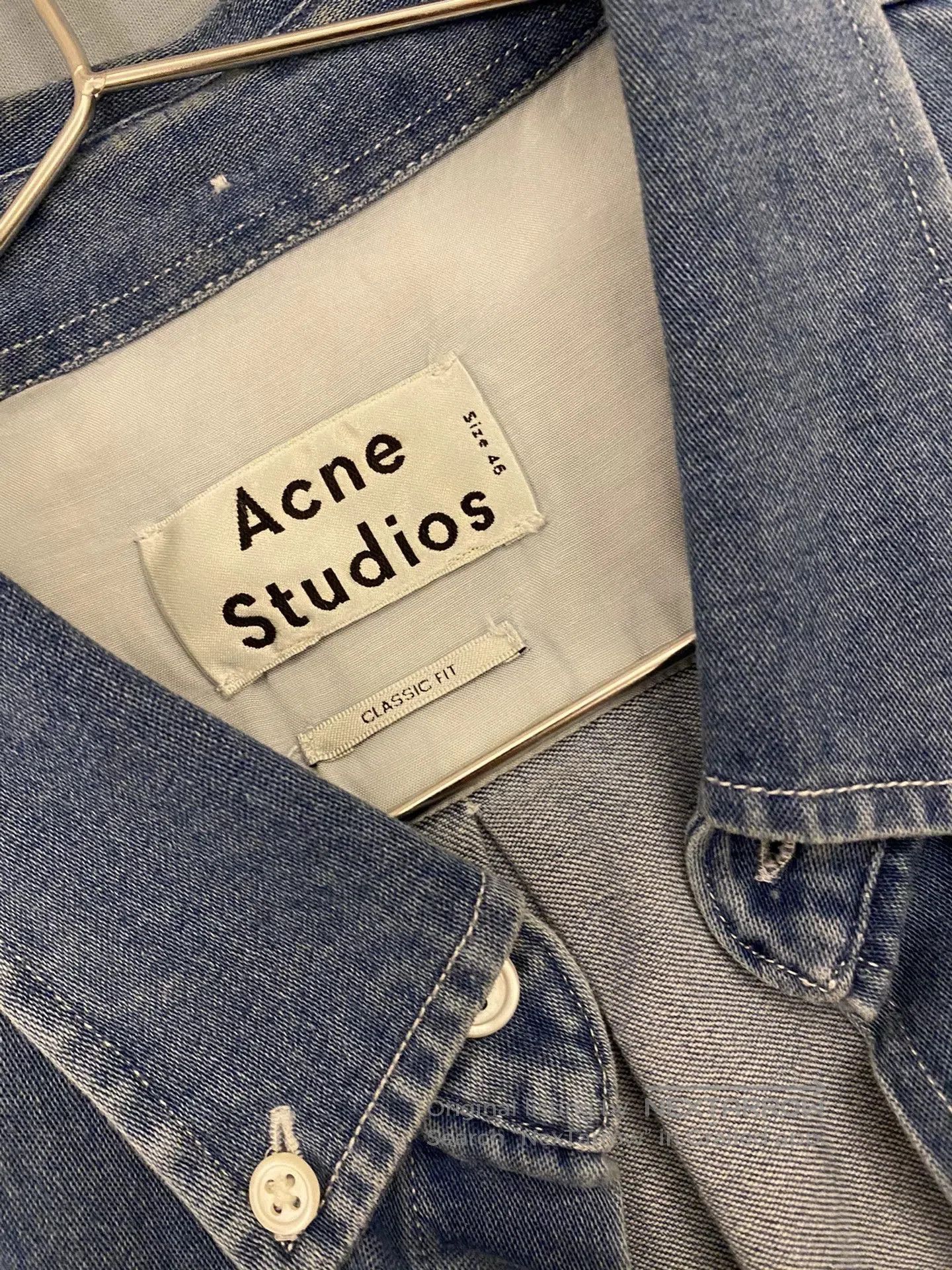 Acne Studios Acne Studios Denim Shirt with Mother-of-Pearl Buttons. Size US M / EU 48-50 / 2 - 3 Thumbnail