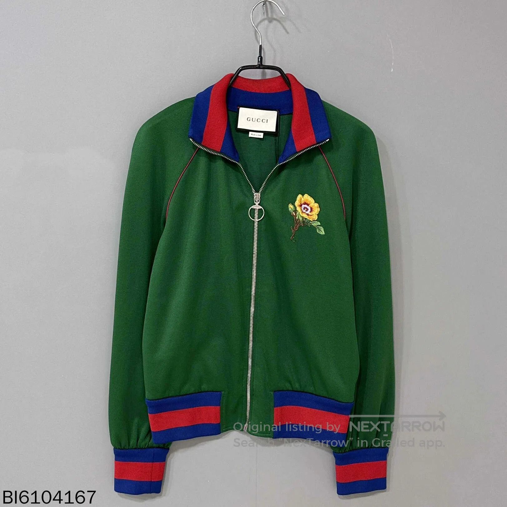 Gucci Gucci Embroidered Animal Flower Stripe Jacket. Size M / US 6-8 / IT 42-44 - 1 Thumbnail