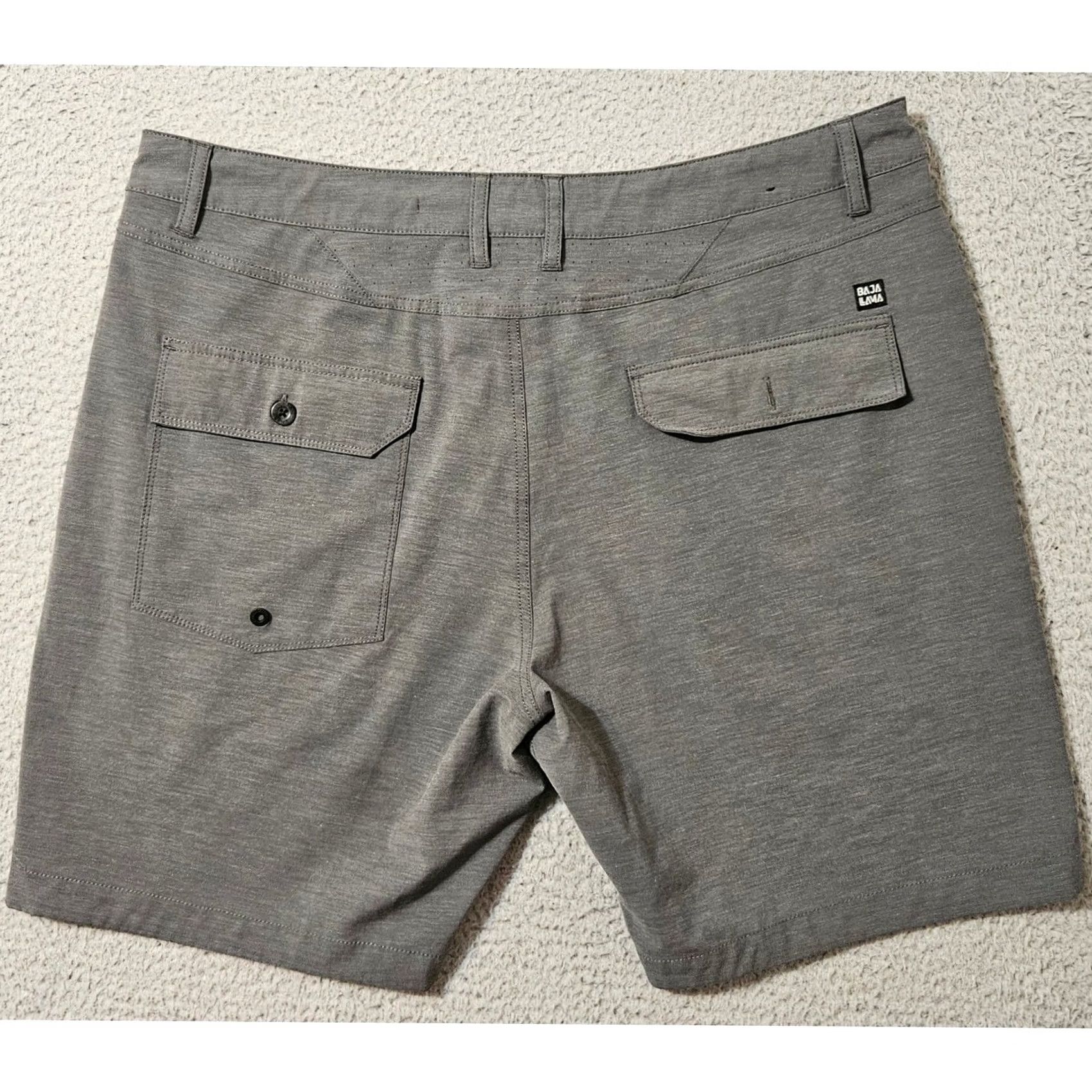 Vintage Baja Llama Magellan Explorer Stretch Active Shorts Gray 36 x 9 Men's Size US 36 / EU 52 - 2 Thumbnail