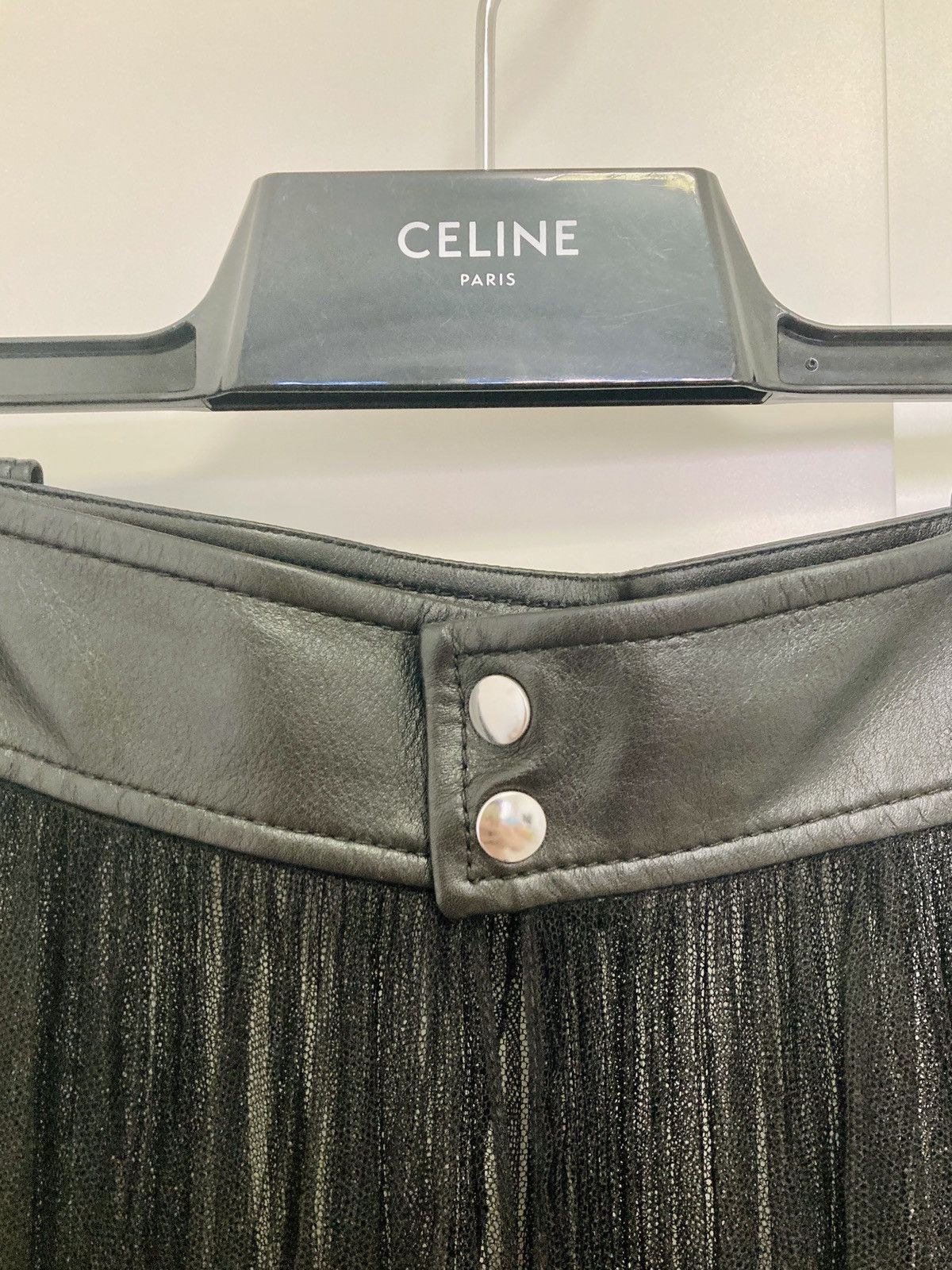 Celine CELINE BY HEDI SLIMANE 22SS RUNWAY ITEM TULLE PLEATED SKIRT Size 44R - 6 Thumbnail