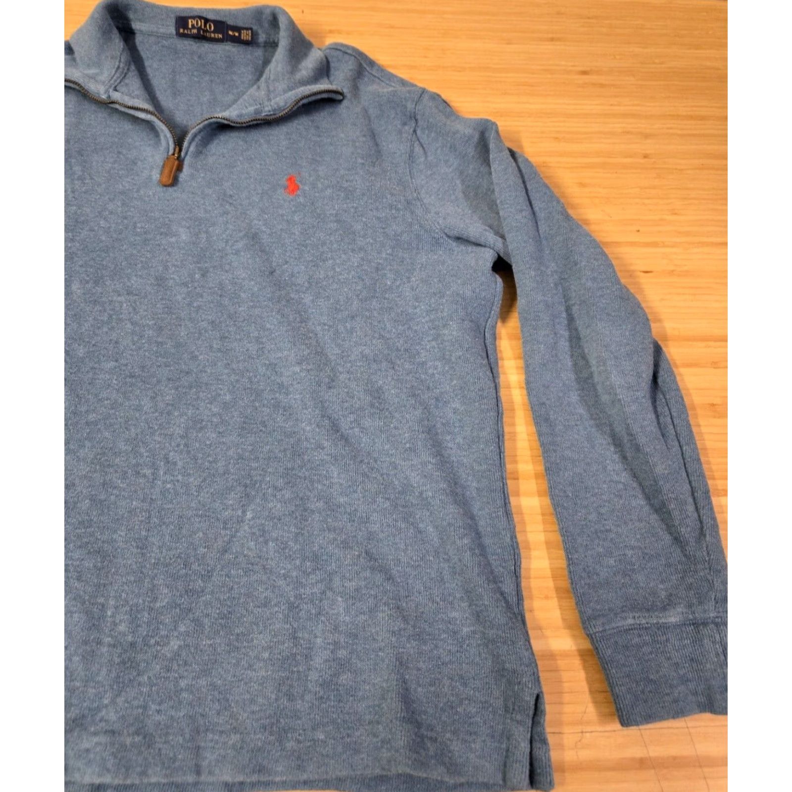 Ralph Lauren Polo Ralph Lauren Sweater Men's Medium Blue 1/4 Zip Knit Pullover Logo All Seasons Casual Business Mens Regular Knit Shirt Size US M / EU 48-50 / 2 - 2 Thumbnail