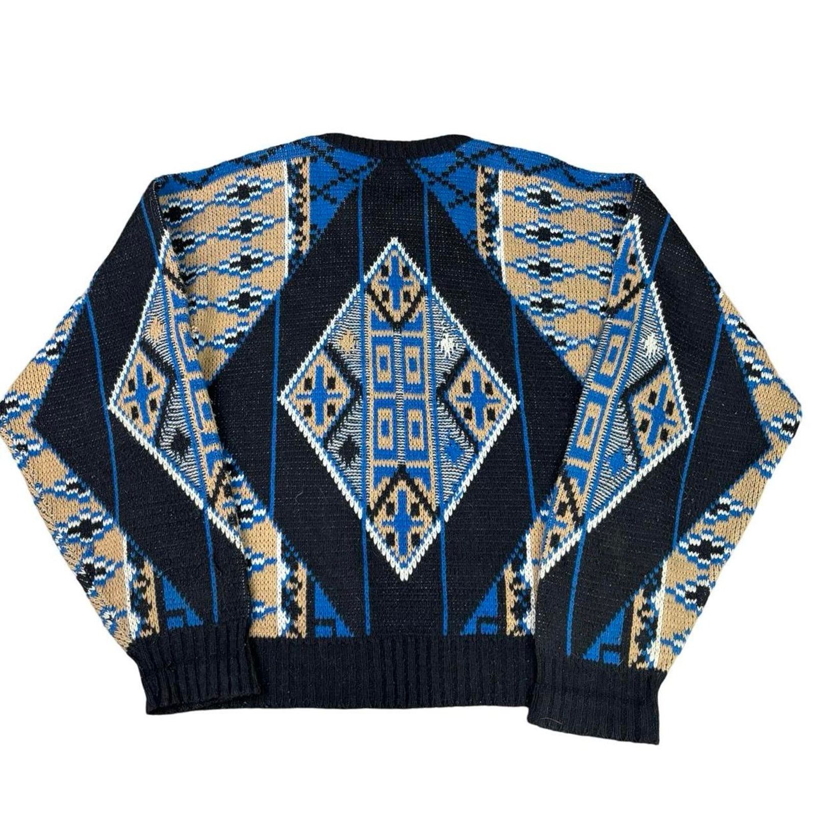 Carhartt Wip × Coogi × Vintage 90s Grandpa Eclectic Style Sweater Size US L / EU 52-54 / 3 - 4 Thumbnail