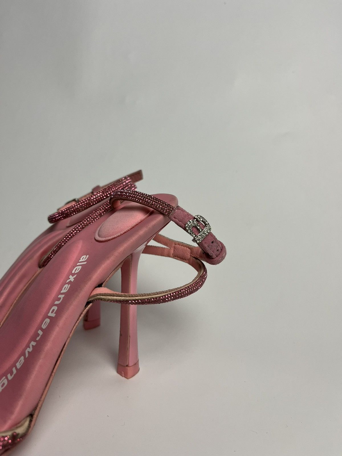 Alexander Wang Alexander Wang Pink Dahlia Rhinestone Heels Sandals Size US 7 / IT 37 - 3 Thumbnail