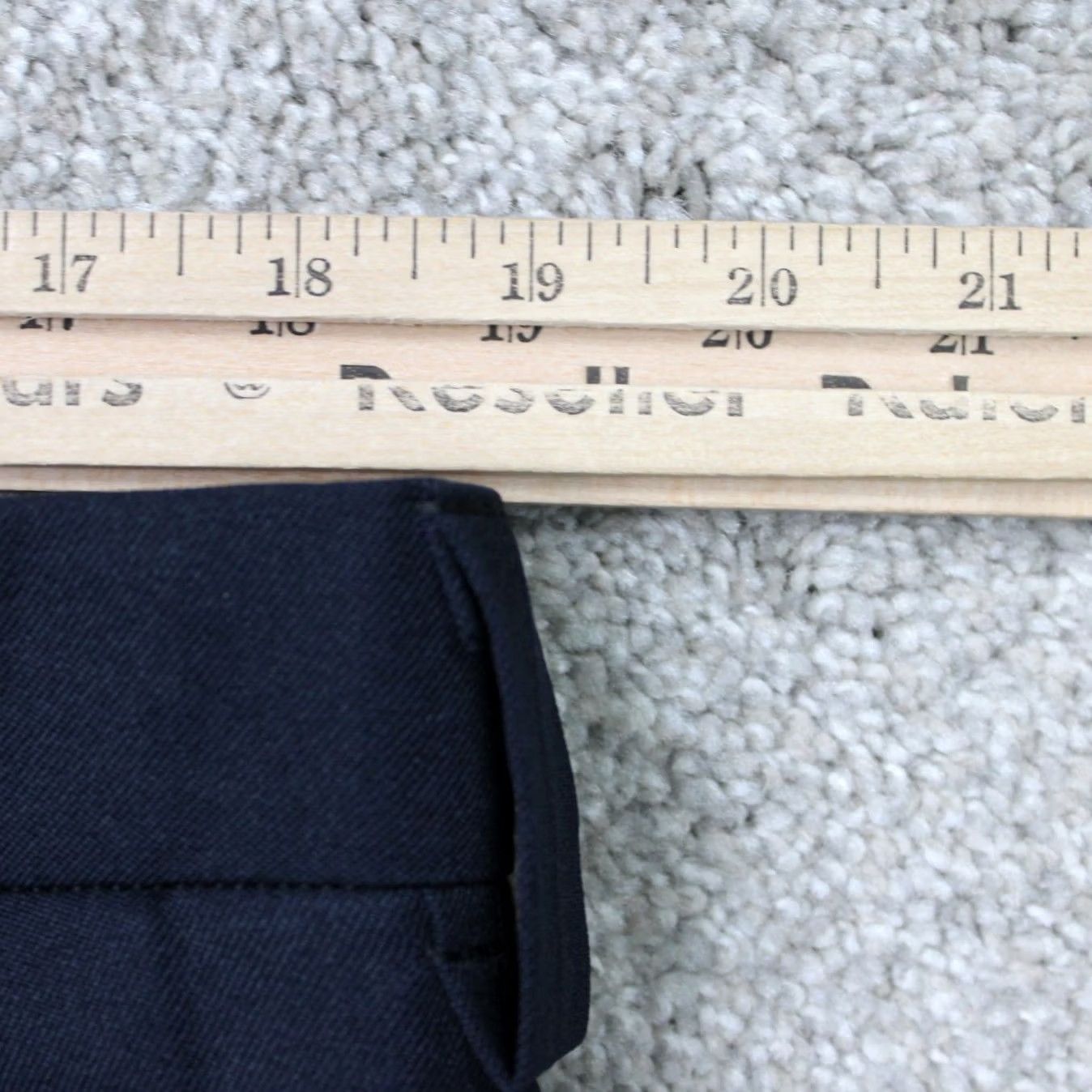 Vintage Blauer Pants Womens 18 Dark Navy Blue NWT 38W Unhemmed 4 Pocket Polyester Pants Size 40" / US 18 - 7 Thumbnail