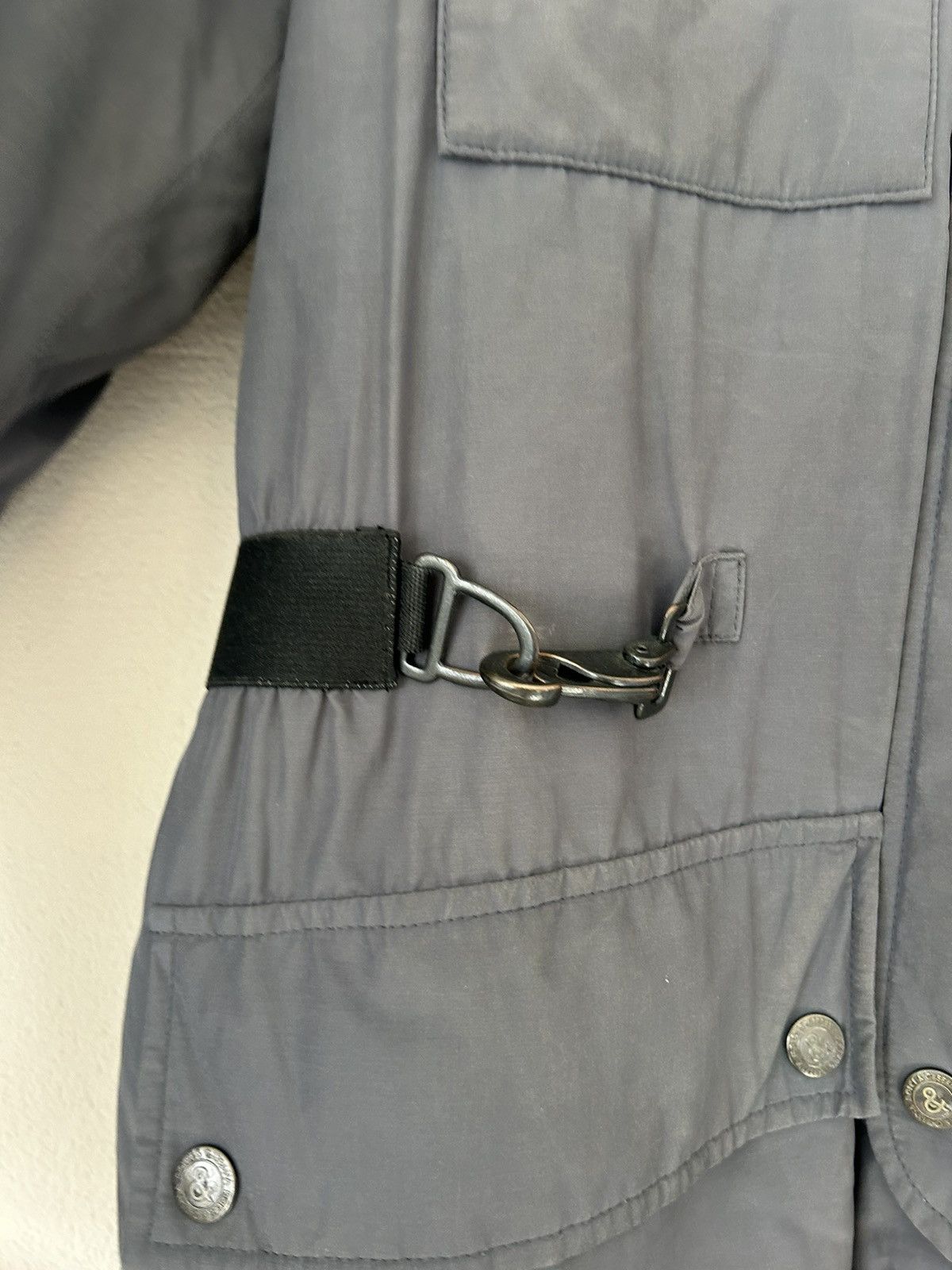 Dolce & Gabbana Grey Bondage Puffer Coat with Strap Detailing Size US M / EU 48-50 / 2 - 6 Thumbnail