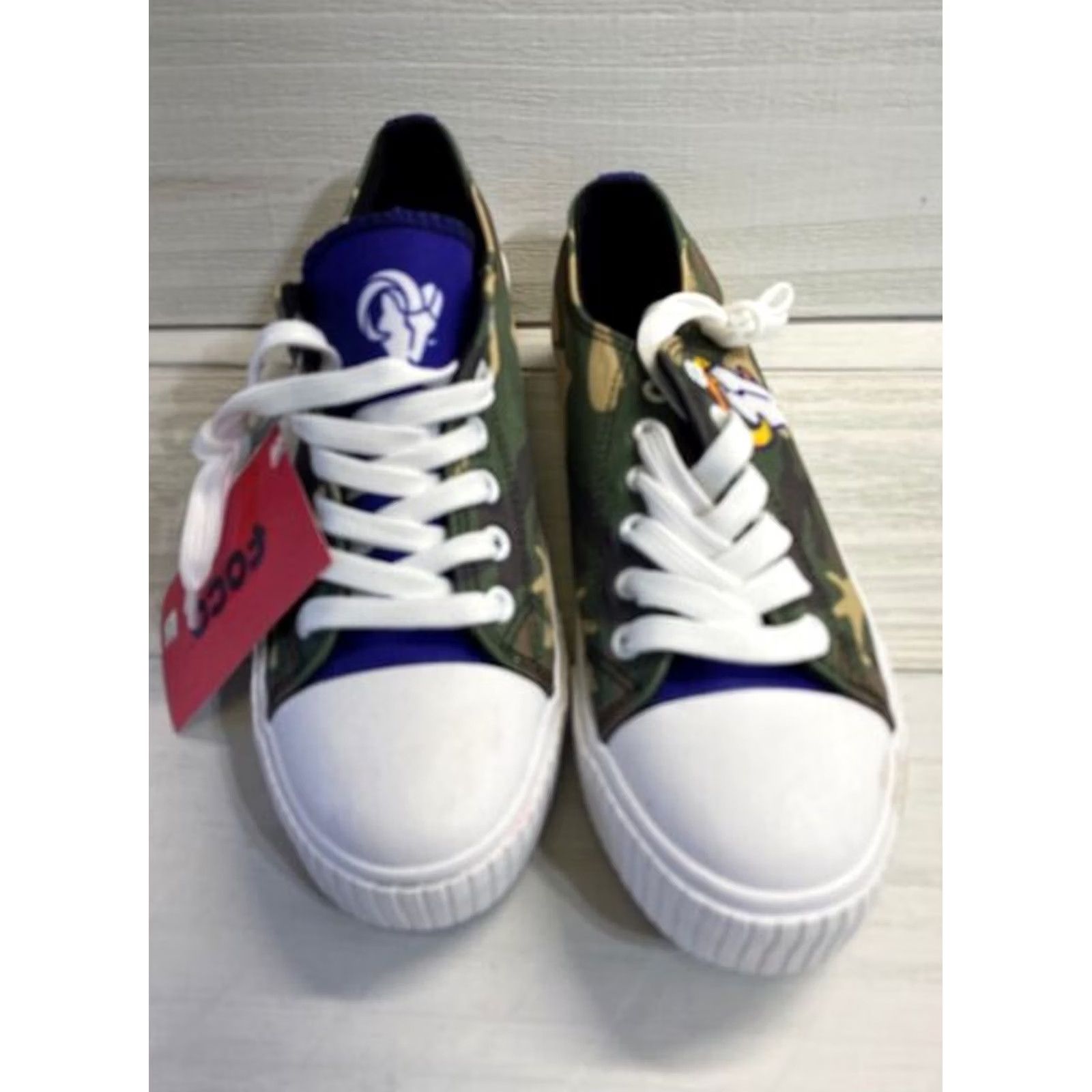 Vintage FOCO Los Angeles Rams Womens Low Top Camo Canvas Shoe Size 9 Brand New Size M / US 6-8 / IT 42-44 - 3 Thumbnail