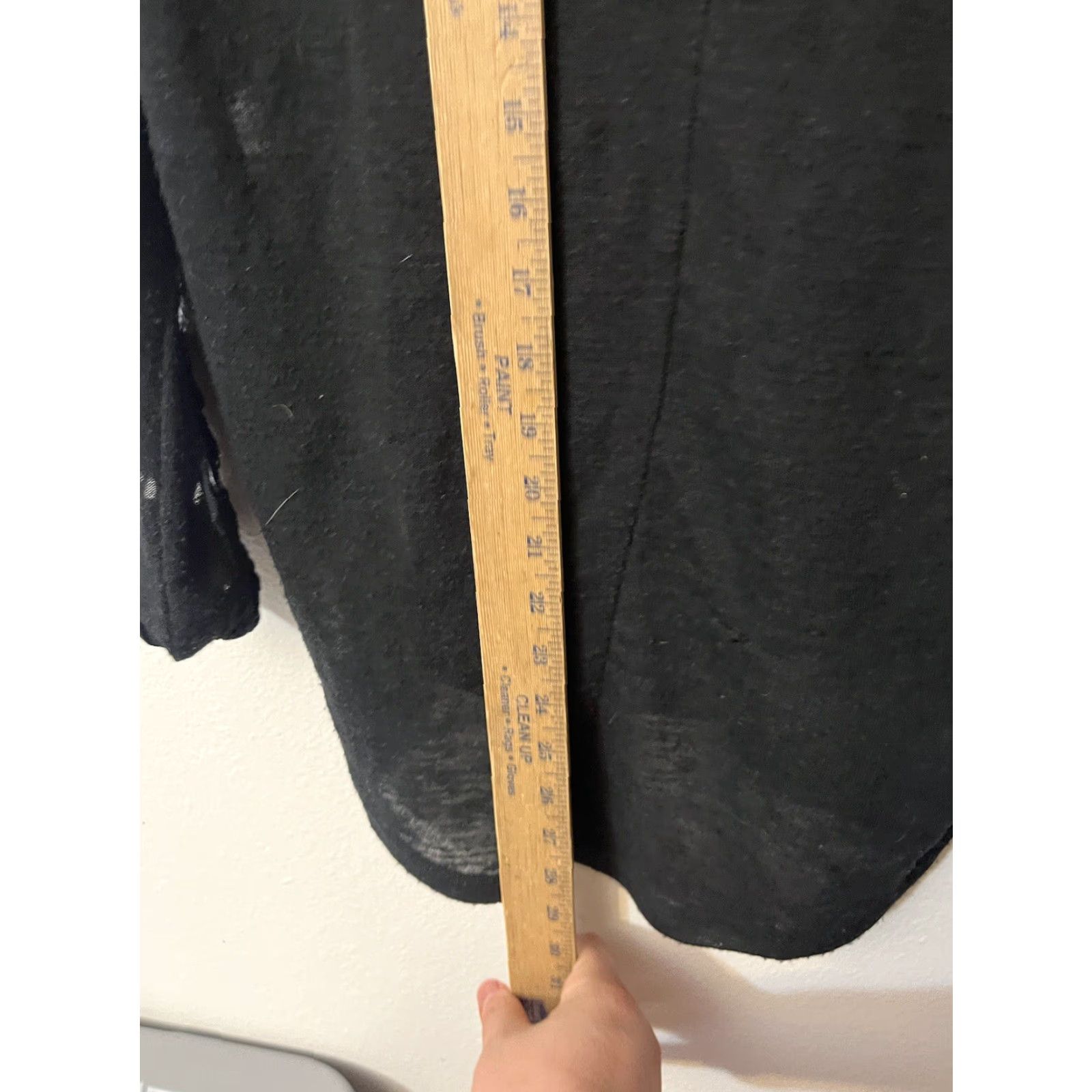 Vintage Le Lis Blanc Women T-Shirt Size P Black Long Sleeve V Neck Size XXS / US 00 / IT 34 - 4 Thumbnail
