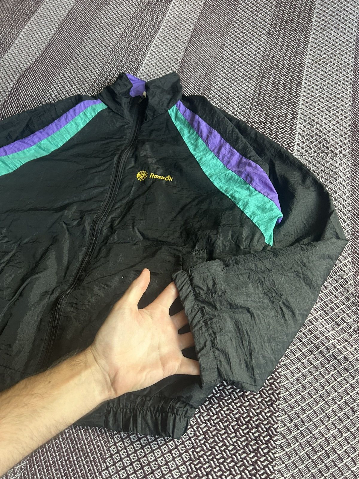 Reebok Vintage Reebok Track Jacket 90s Rare Nylon Sportswear Sz XL Size US XL / EU 56 / 4 - 5 Thumbnail